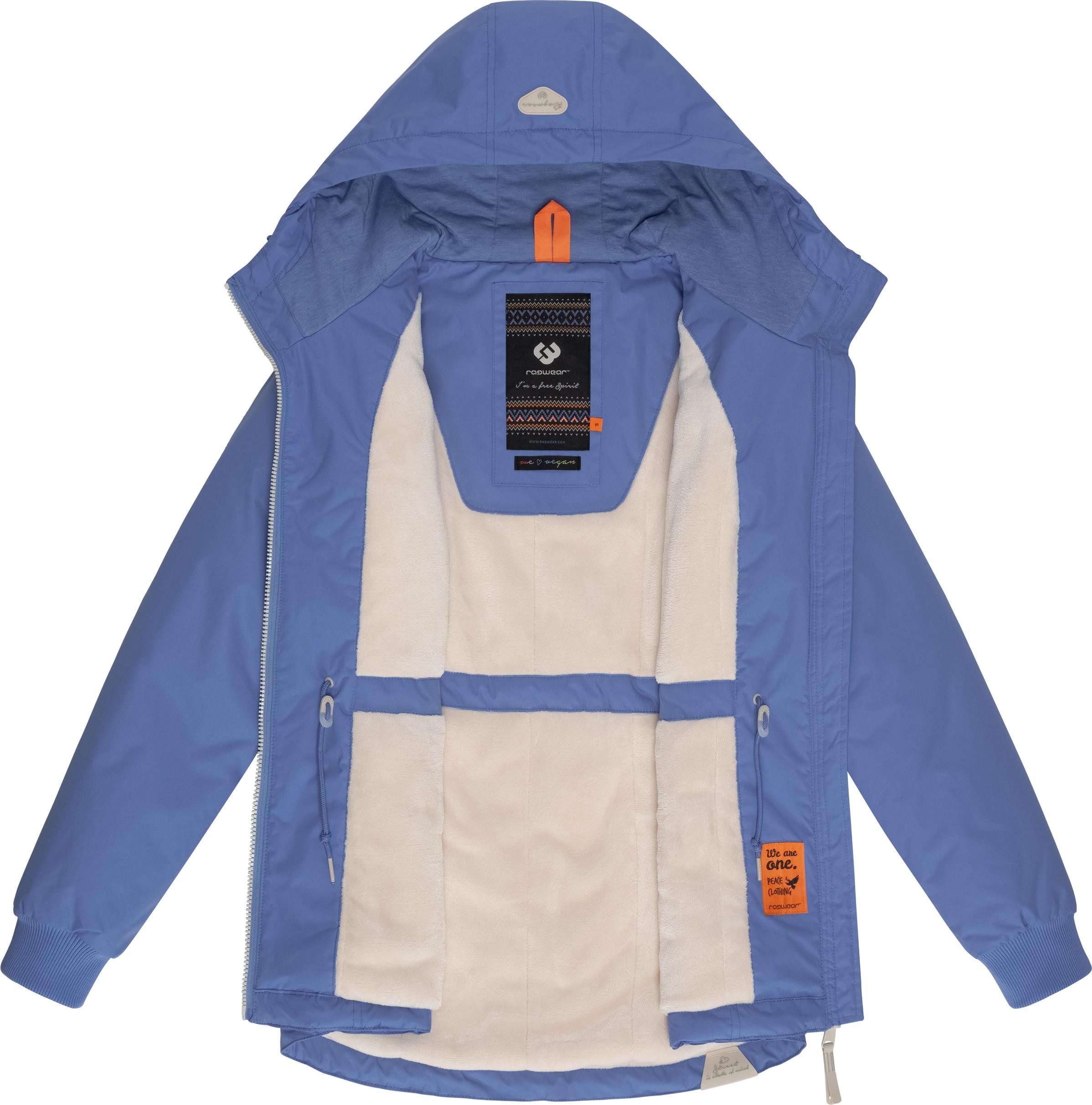 Ragwear Winterjacke Dowey Warm (1-St) Wasserdichte weiche Damen Jacke für den Winter