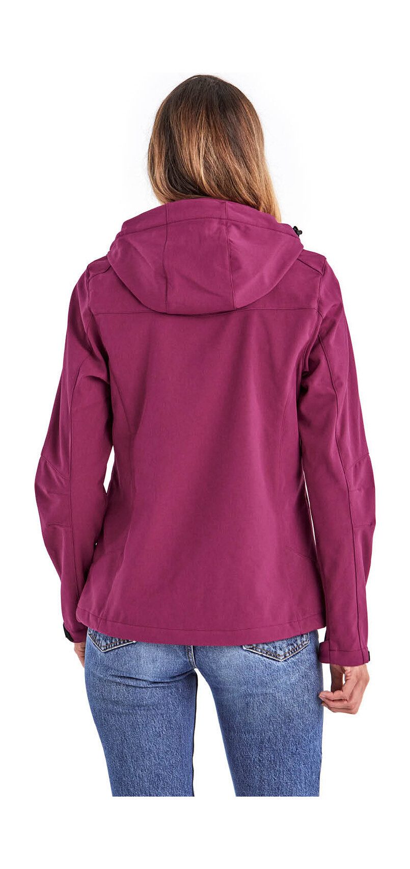 Killtec Softshelljacke Damen Softshelljacke Wasserabweisende, winddichte Softshelljacke mit abnehmbarer Kapuze