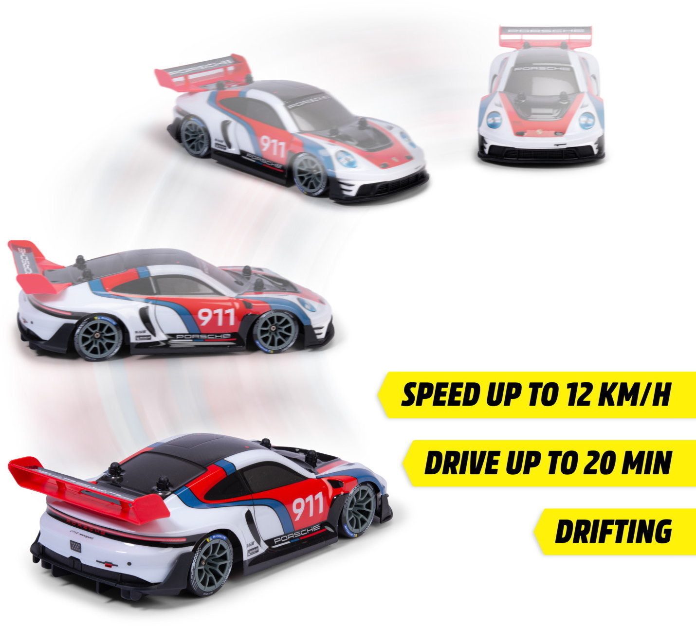 Dickie Toys RC-Auto ferngesteuertes Auto Go Crazy RC Porsche 911 GT3 R Rennsport 201106019