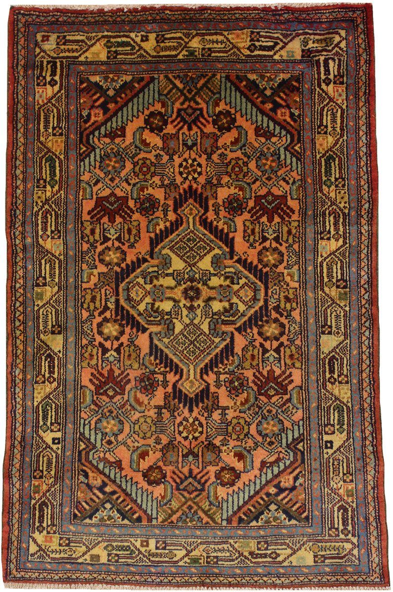 Orientteppich Perserteppich Hamadan 120 x 79 cm, Borento, rechteckig,  Handgeknüpft