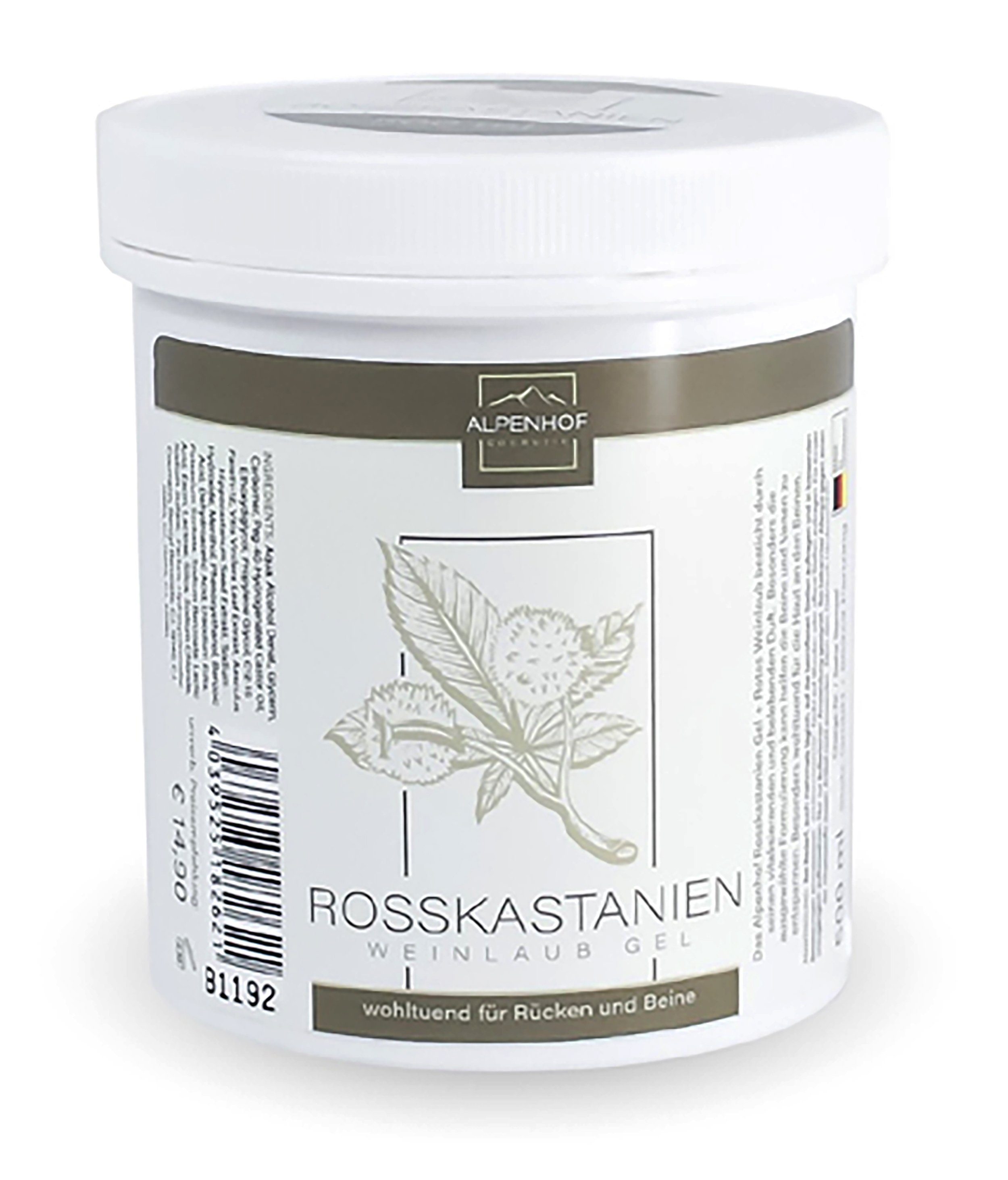 Körpercreme ROSSKASTANIEN WEINLAUB GEL 500ml wohltuend für Rücken und Beine 21