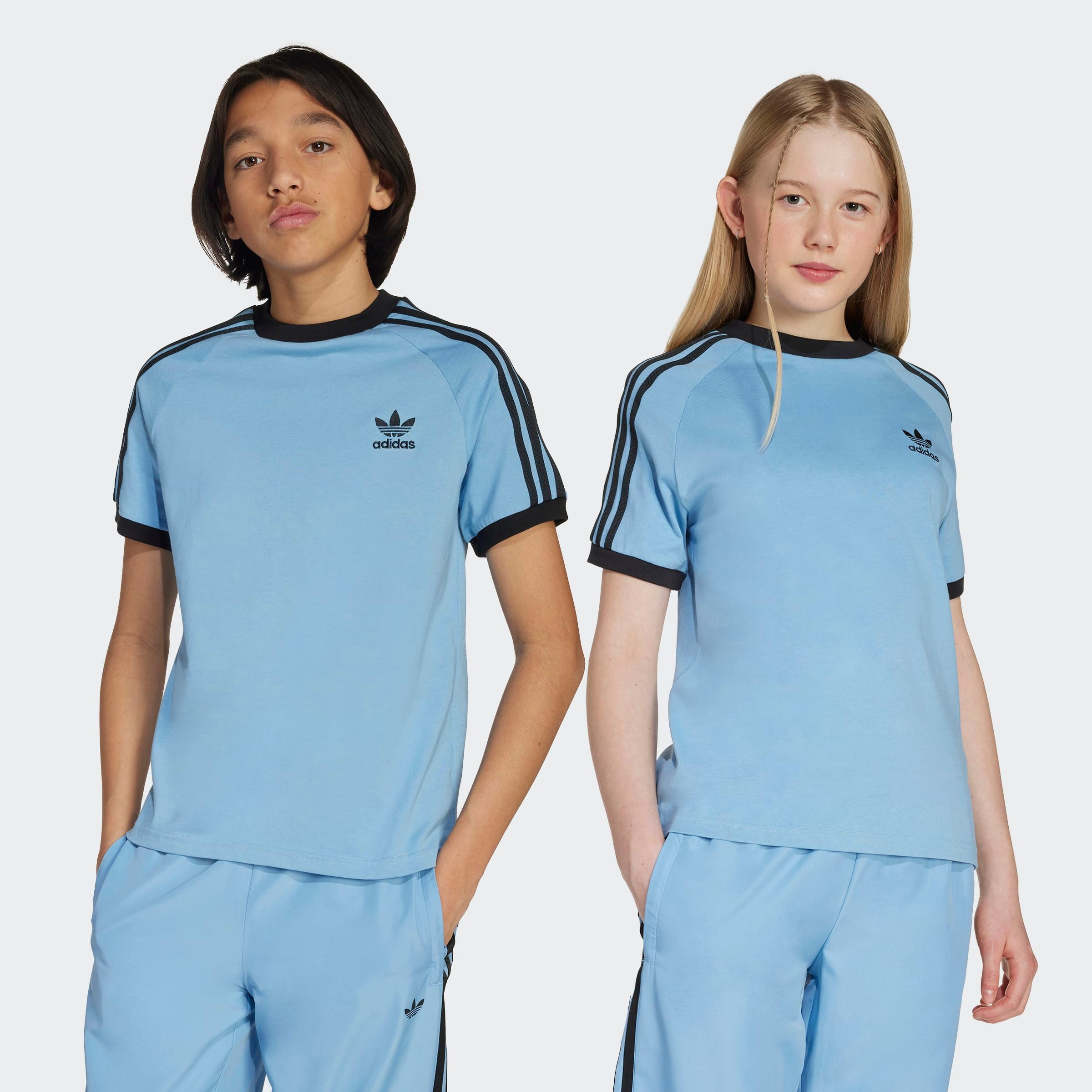 adidas Originals T-Shirt 3 STRIPE TEE sportlicher Stil, mit kurzen Ärmeln, für Kinder, aus Baumwolle