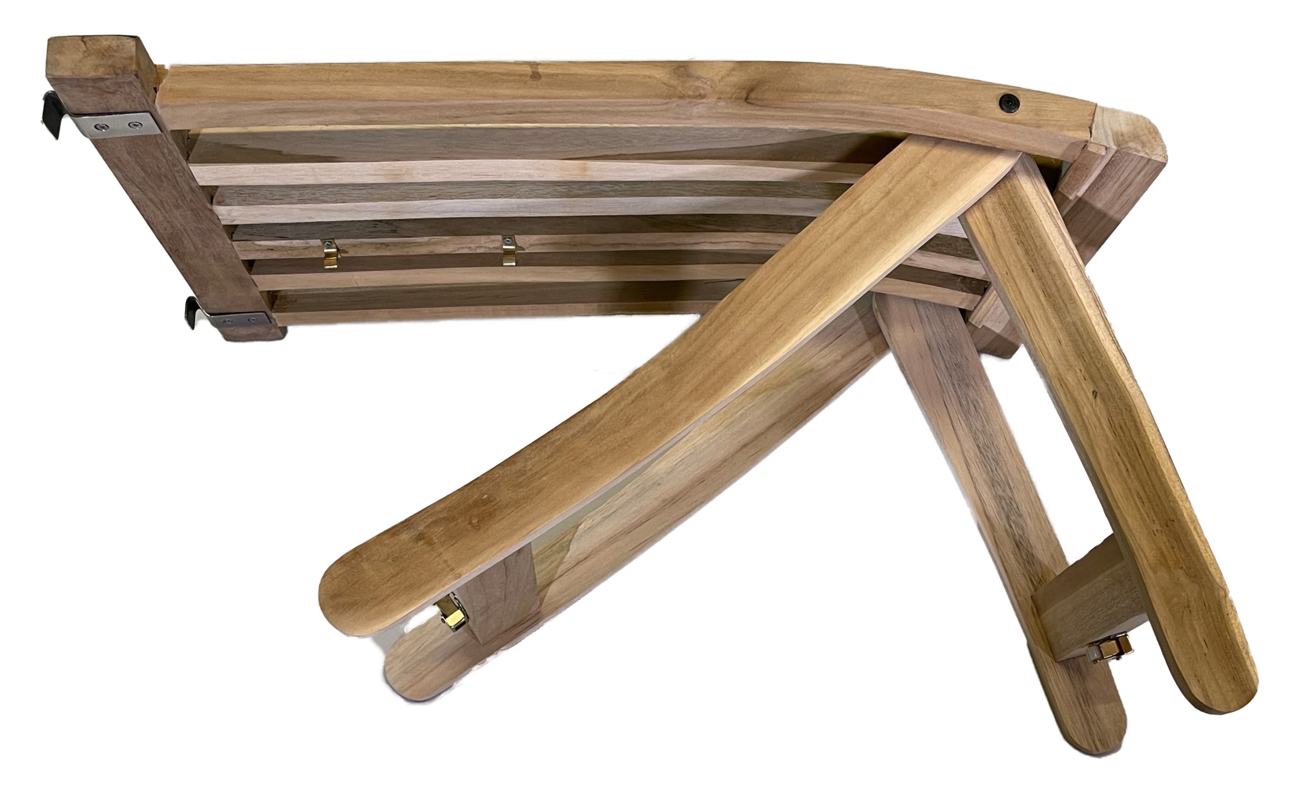 Strandkorb-King Strandkorb Fußstütze ungepolstert aus Teakholz für 2½ Sitzer Strandkorb, BxTxH: 40x65x7 cm