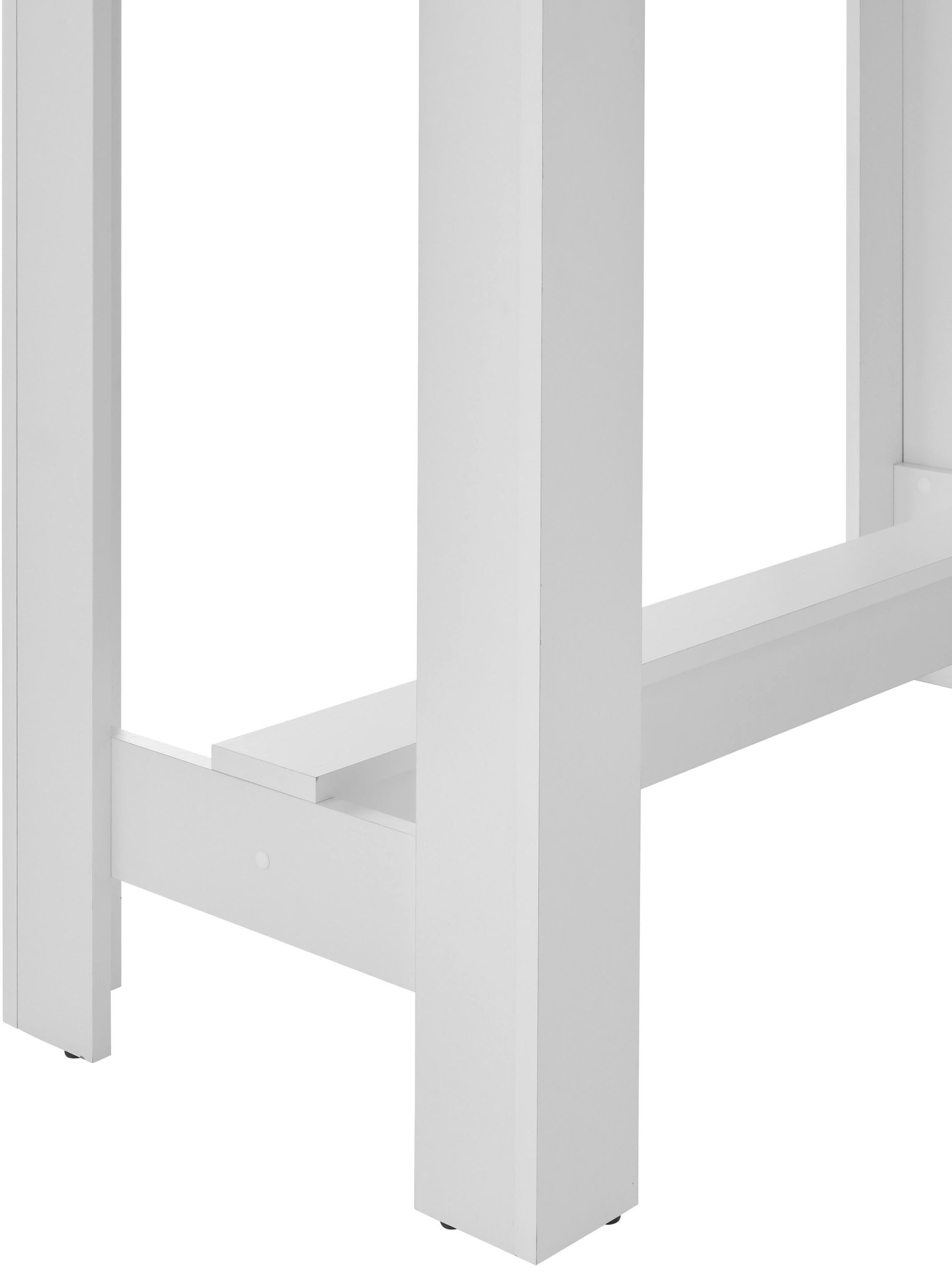 Stolkom Sp.z.o.o. Bartisch Modesto Küchentisch, Bistrotisch, Stehtisch Küche, BxHxT 115x103x50 cm, Grozügige Fläche, Stabiler Halt, Tischplatte melaminbeschichtet