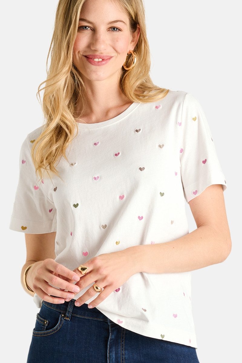 Lieblingsstück Trachtenshirt Shirt Damen - JUNIA - offweiß