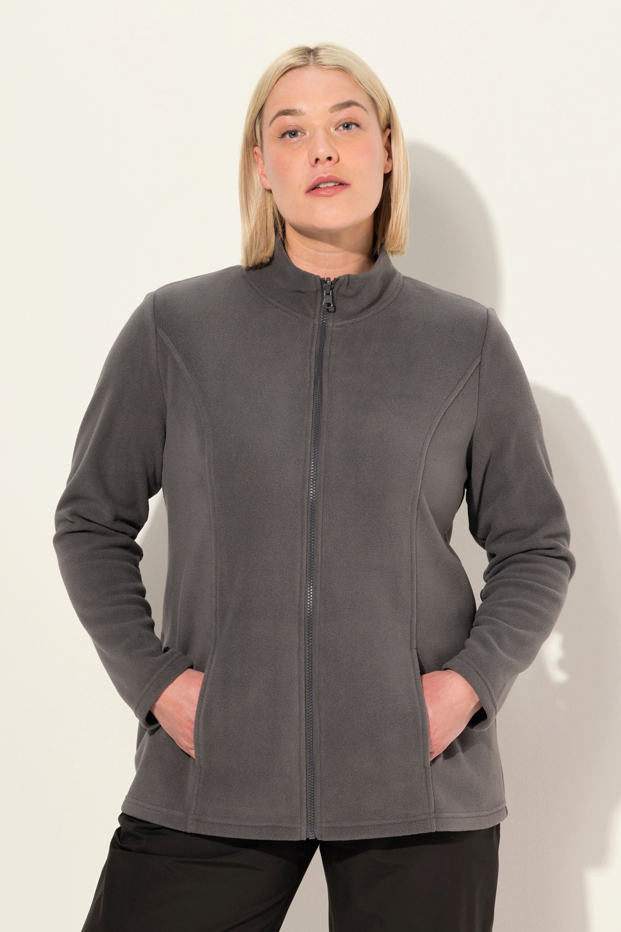 Ulla Popken Sweatjacke Fleecejacke Baukastensystem Innenjacke recycelt günstig online kaufen