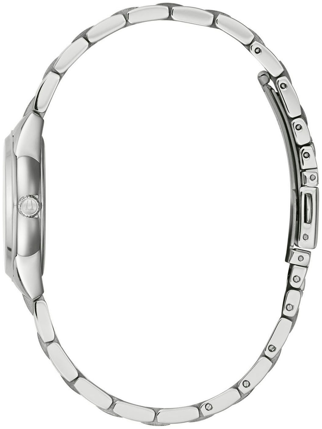 Bulova Quarzuhr 96P254, Armbanduhr, Damenuhr, Edelstahlarmband, analog