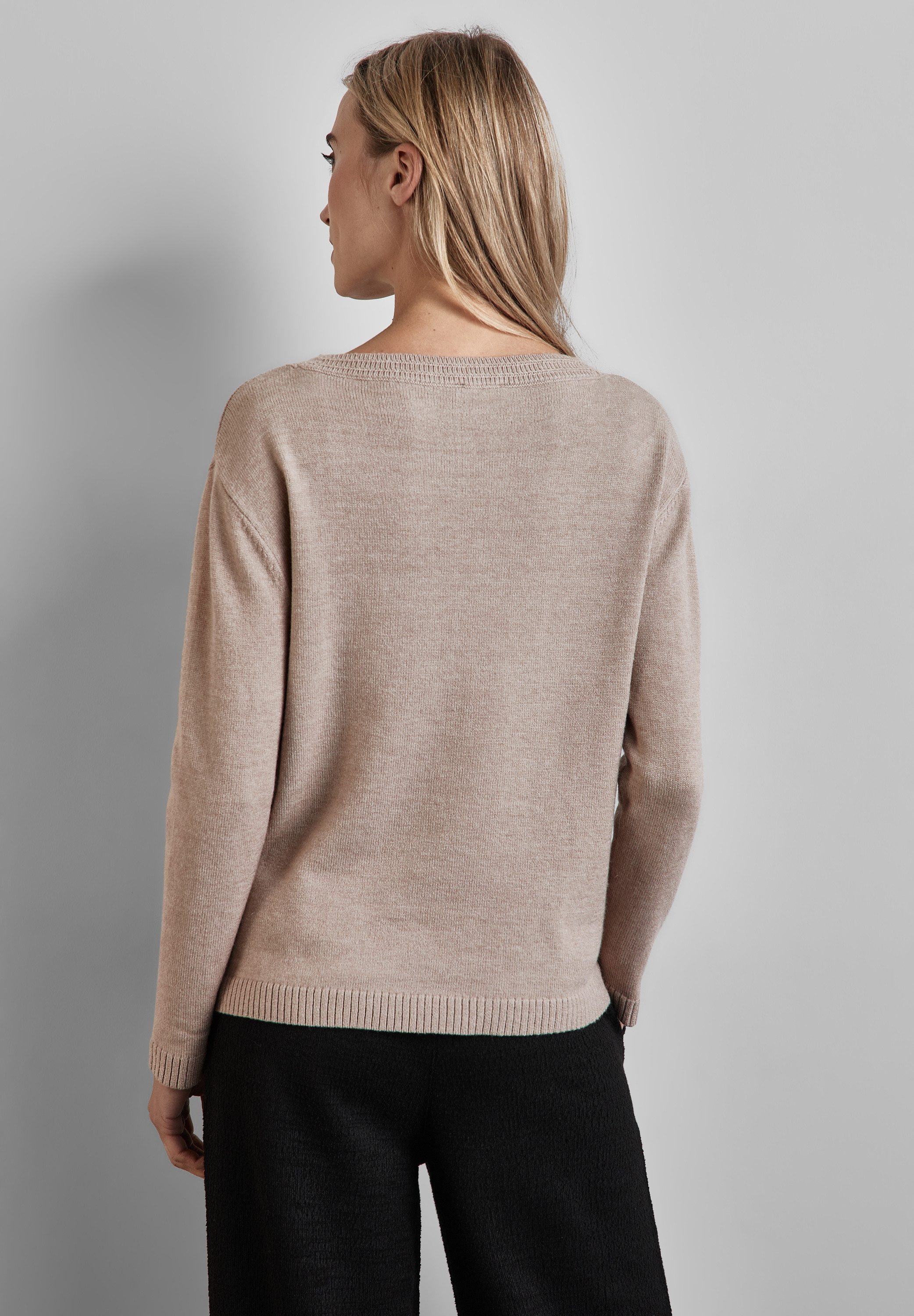 STREET ONE Strickpullover mit U-Boot-Ausschnitt