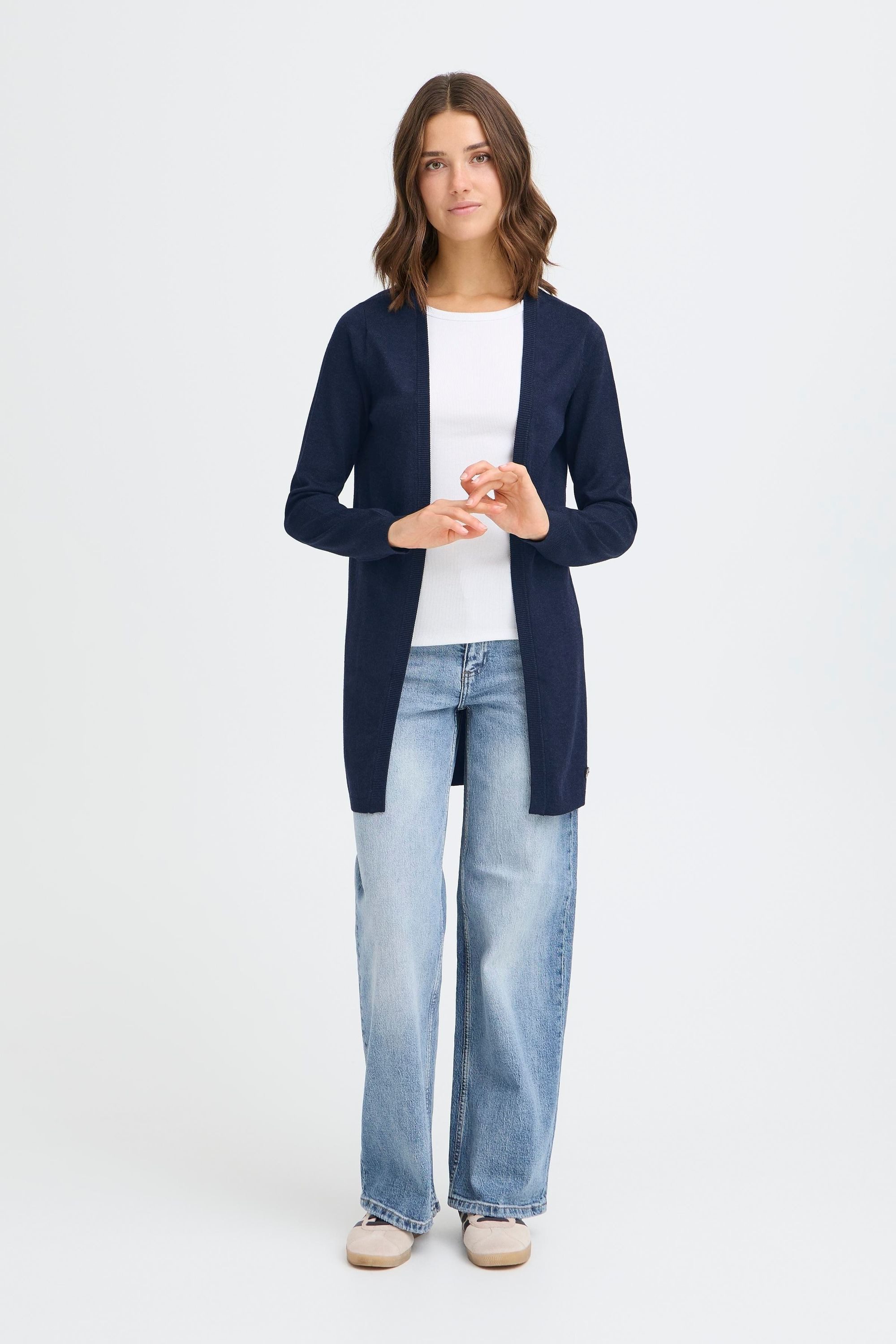 OXMO Strickjacke OXAida Moderner Cardigan