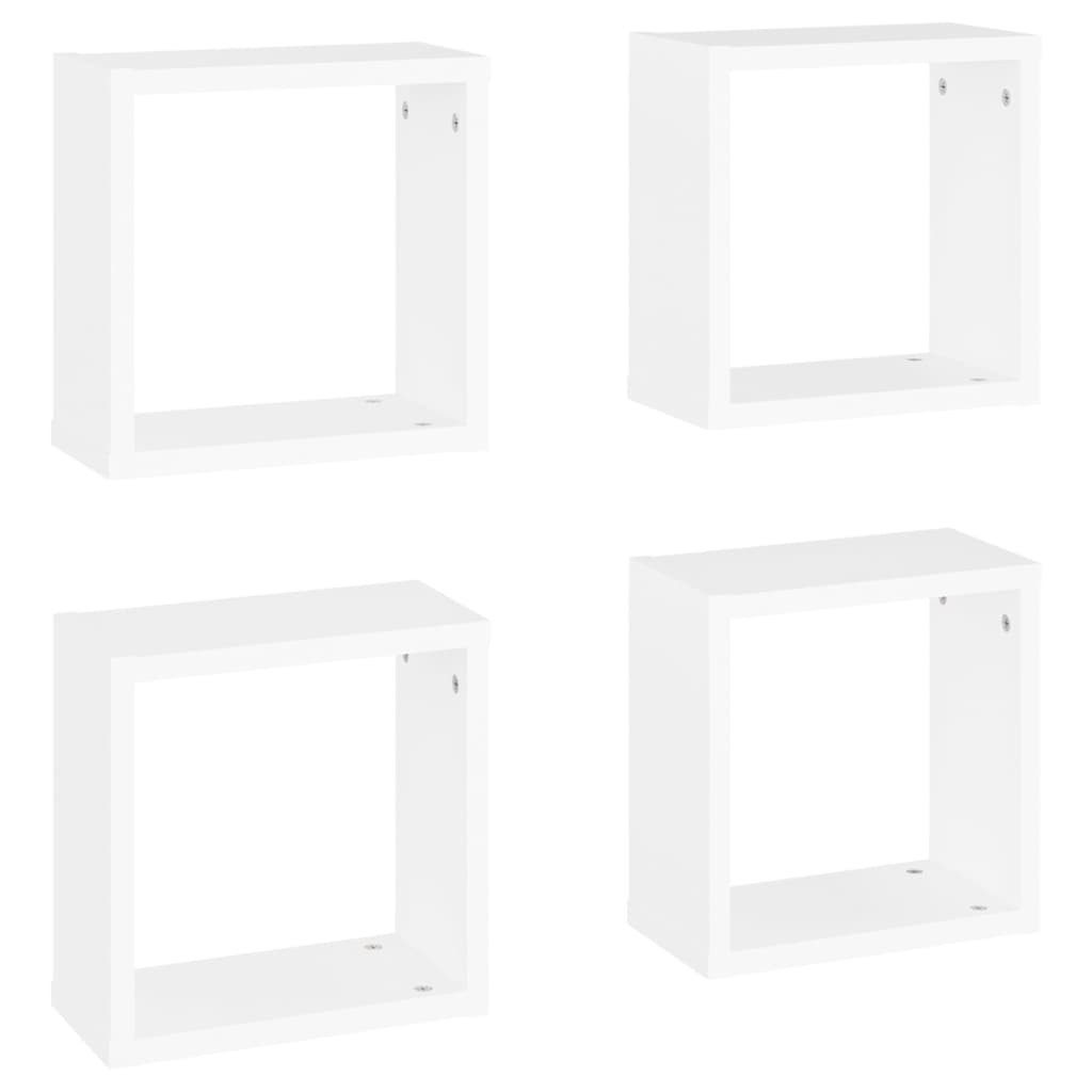 vidaXL Wandregal, Würfelregale 4 Stk. Weiß 30x15x30 cm günstig online kaufen