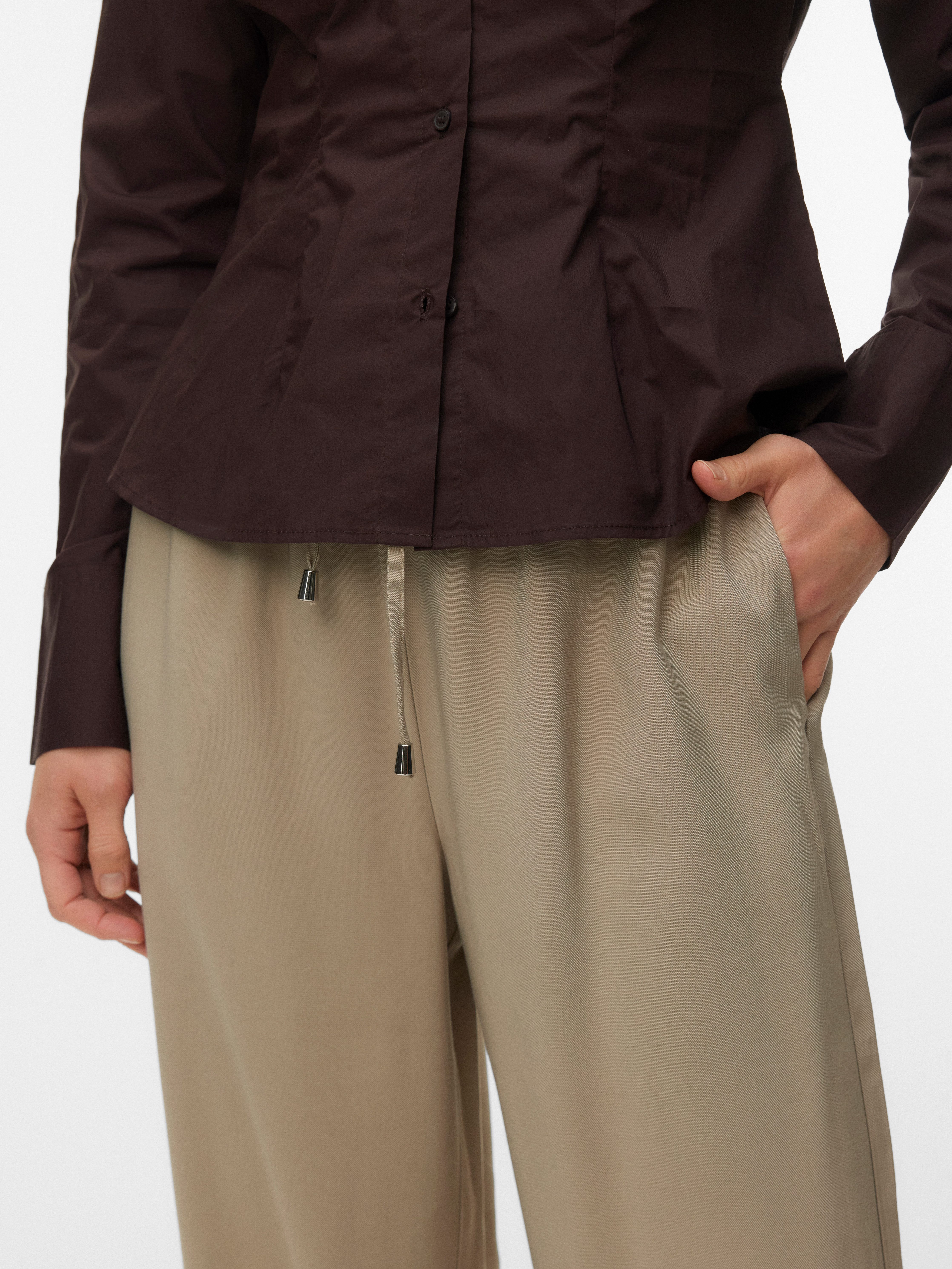 Vero Moda Schlupfhose VMKATIE LOOSE PANT WVN NOOS Materialmix