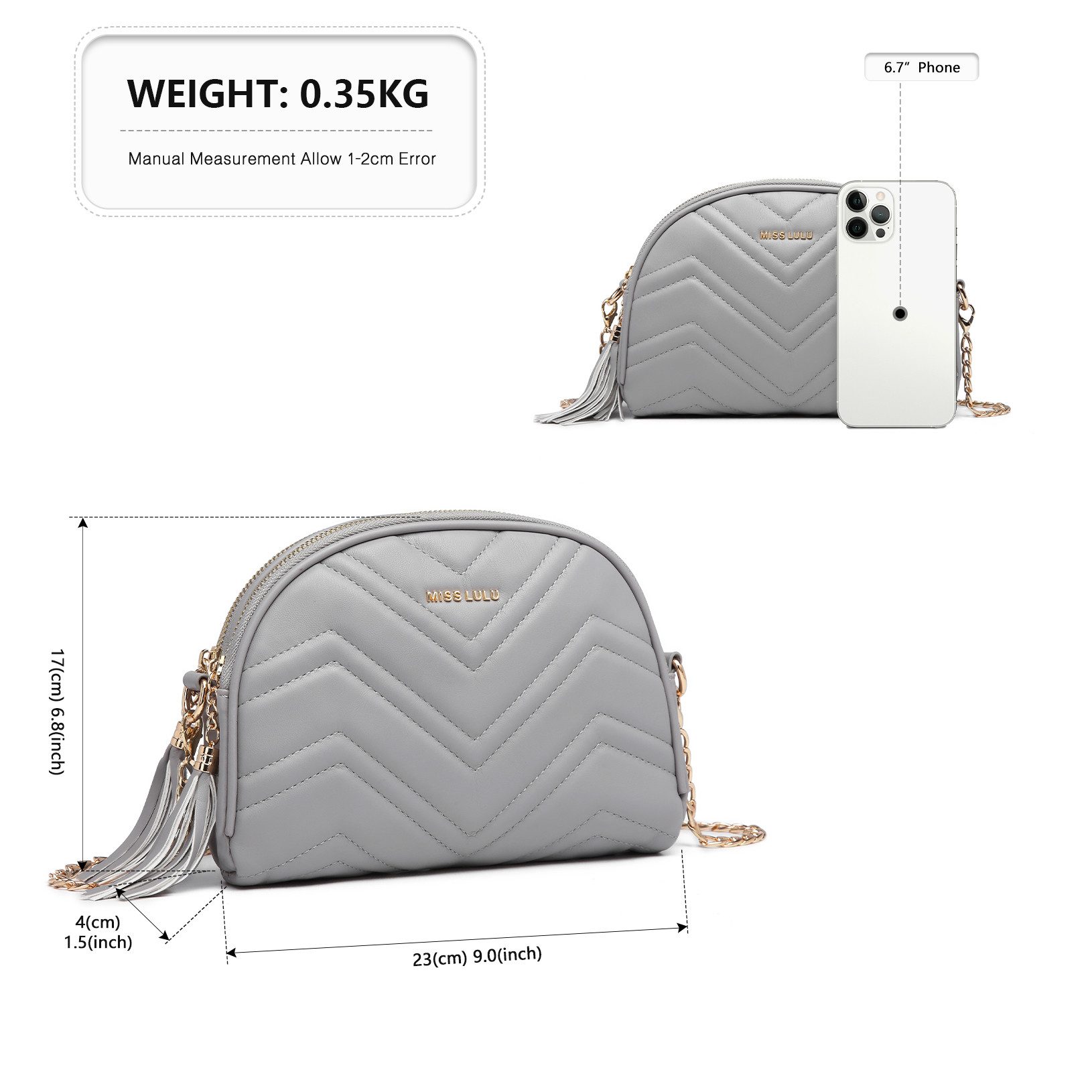 Miss Lulu Umhängetasche Damen Crossbody Bag günstig online kaufen