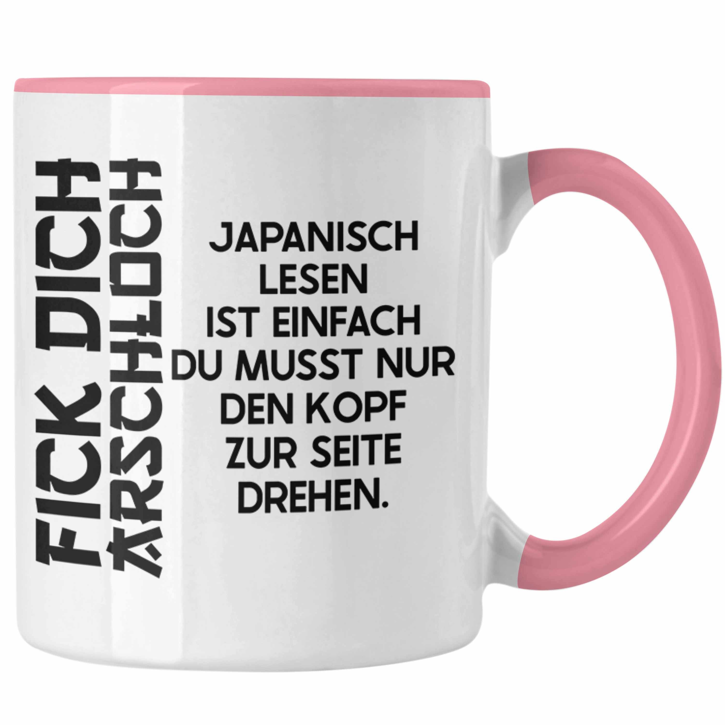 Trendation Tasse Trendation - Anime Tasse Geschenk Spruch Kaffeetasse Geschenke Deko Japanisch Japan Japaner Rosa