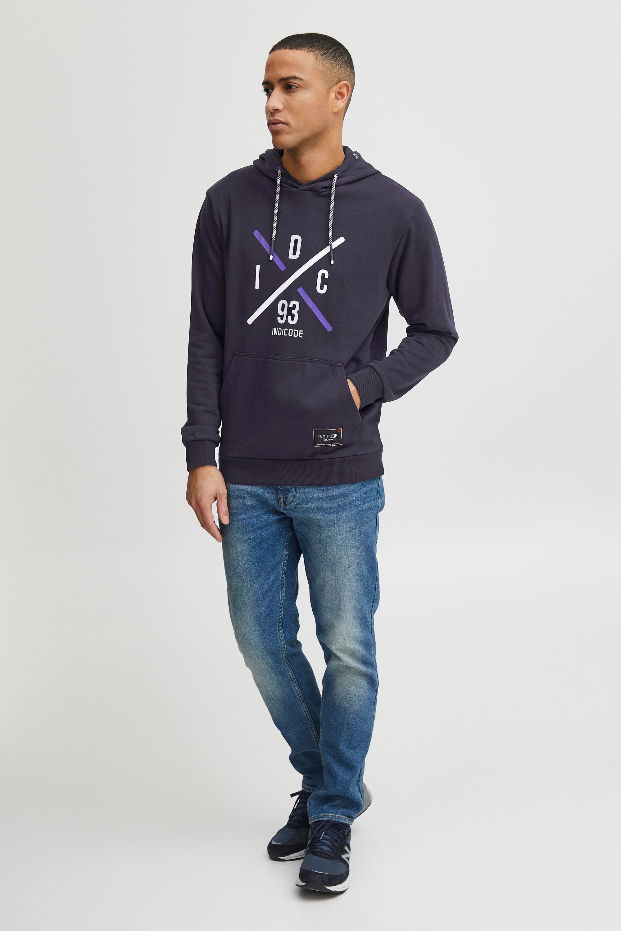 Indicode Hoodie IDLeon Modischer Pullover