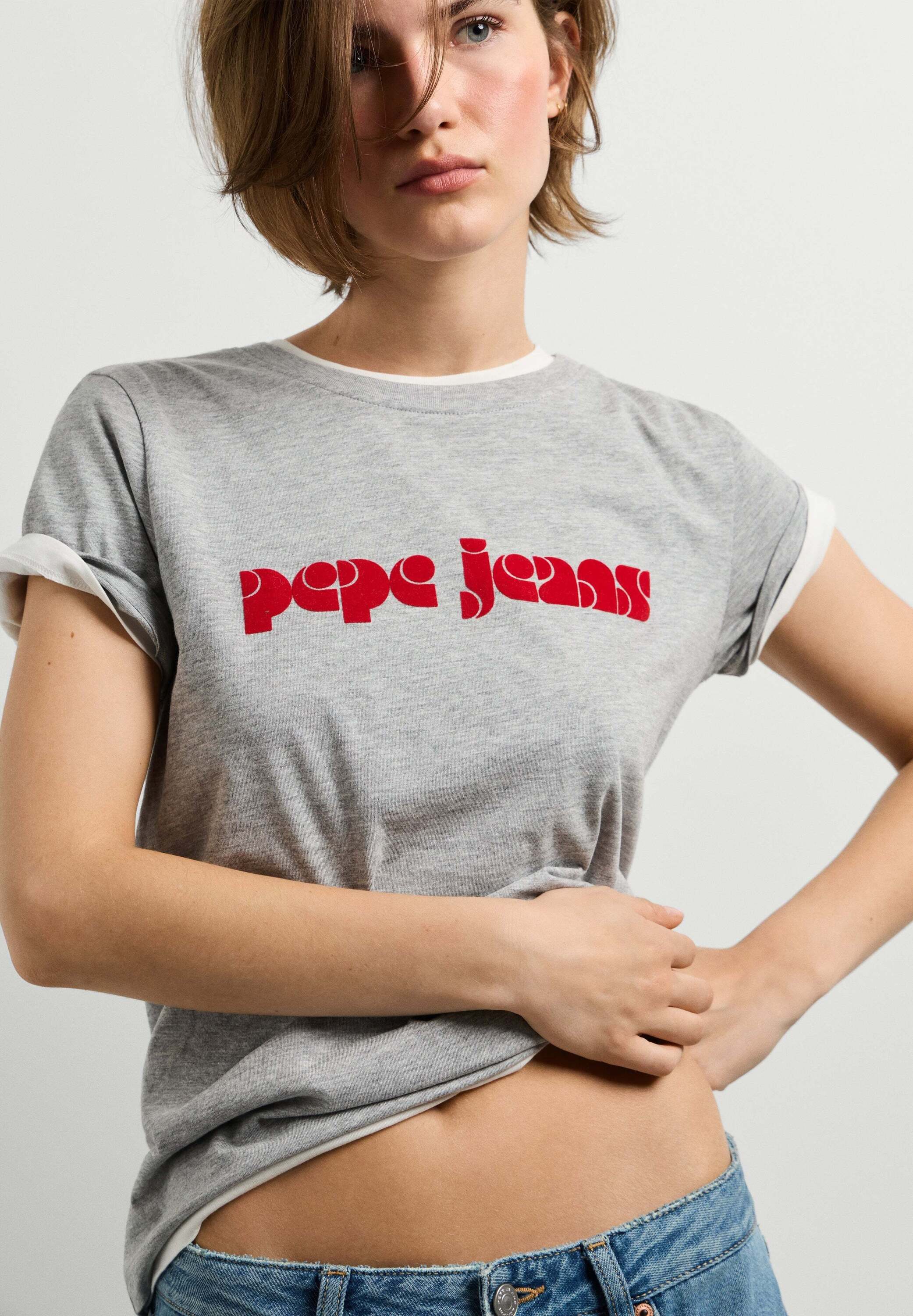 Pepe Jeans Print-Shirt bedrucktes T-Shirt BENILDA