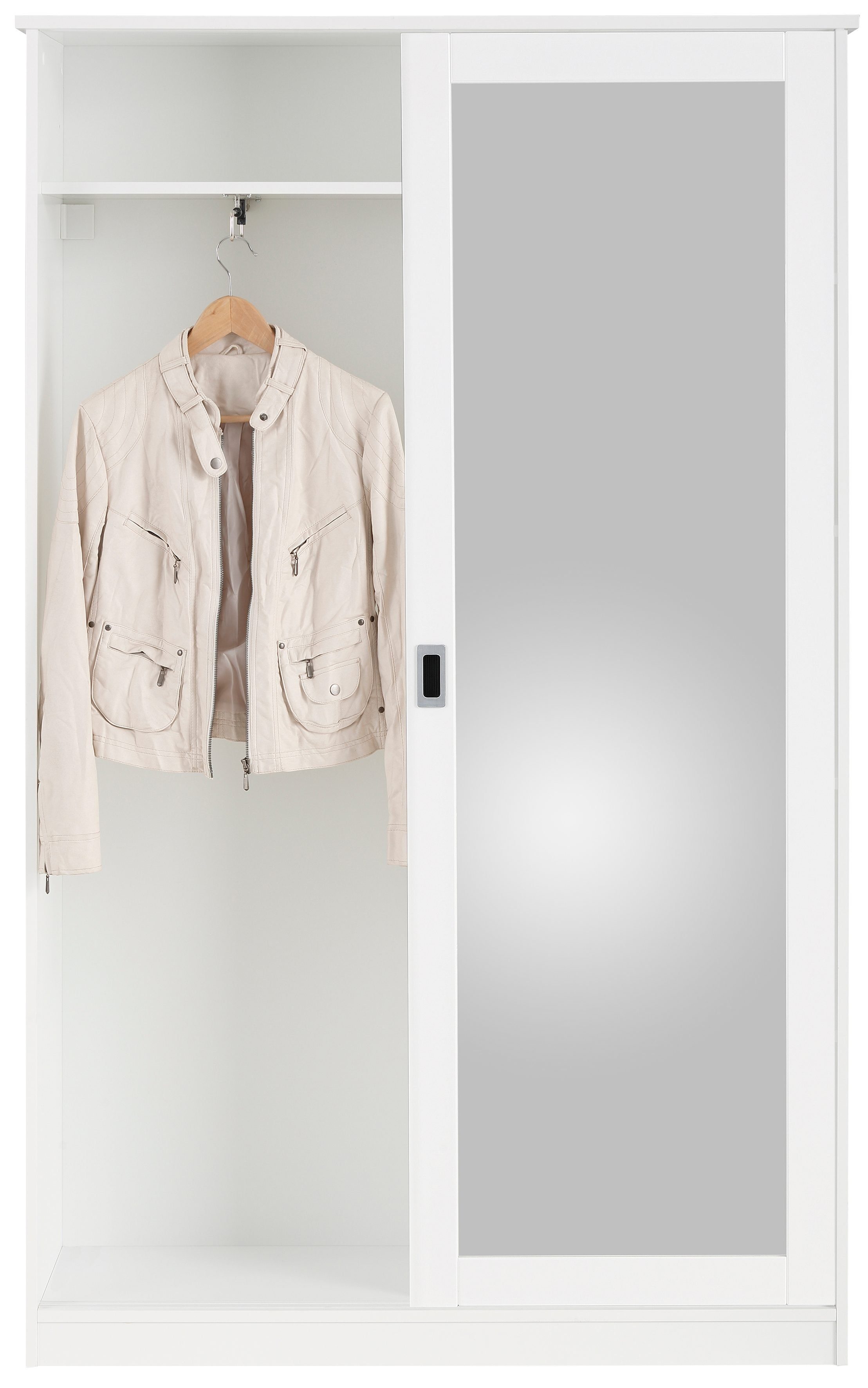 Home affaire Garderobenschrank Nekso mit Spiegel, Breite 114 cm, aus MDF oder Massivholz, FSC®
