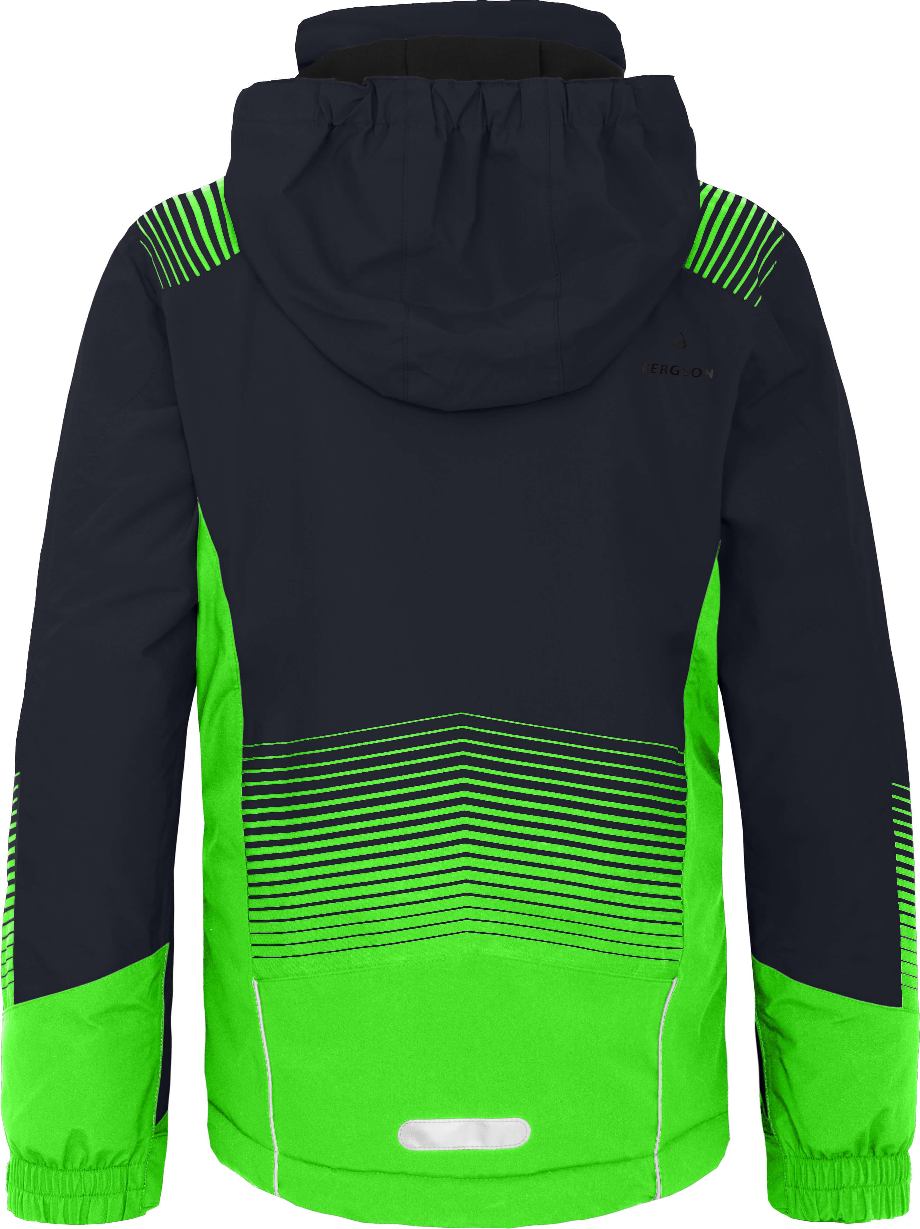 Bergson Skijacke VEIKO Kinder Skijacke, warm, funktional und stylisch, Normalgrößen, Nacht b