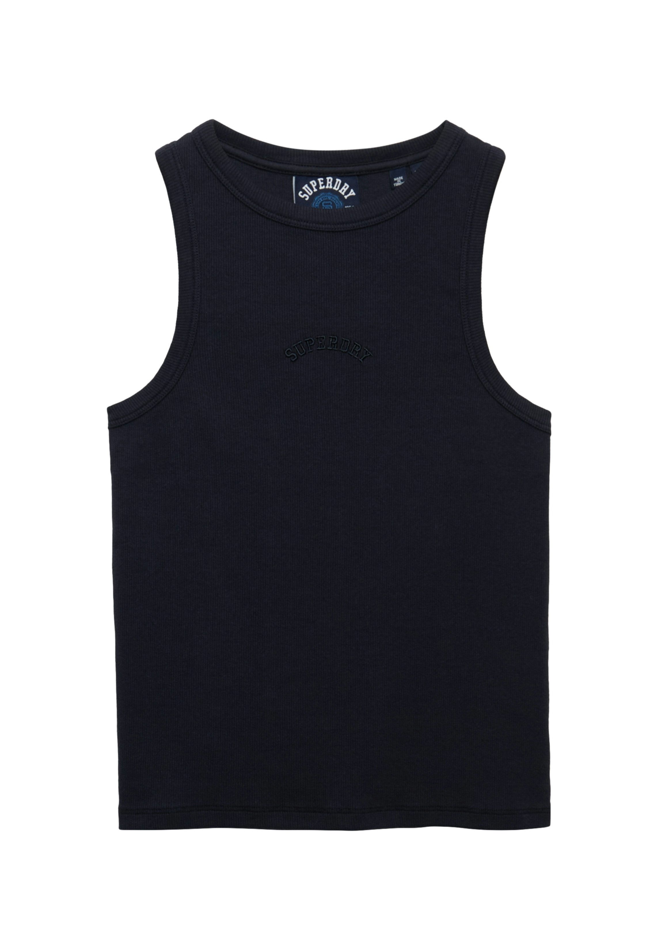 Superdry Tanktop ESSENTIAL LOGO RACER VEST aus Baumwolle, Regular Fit, mit Rundhalsausschnitt, ärmelloses Design