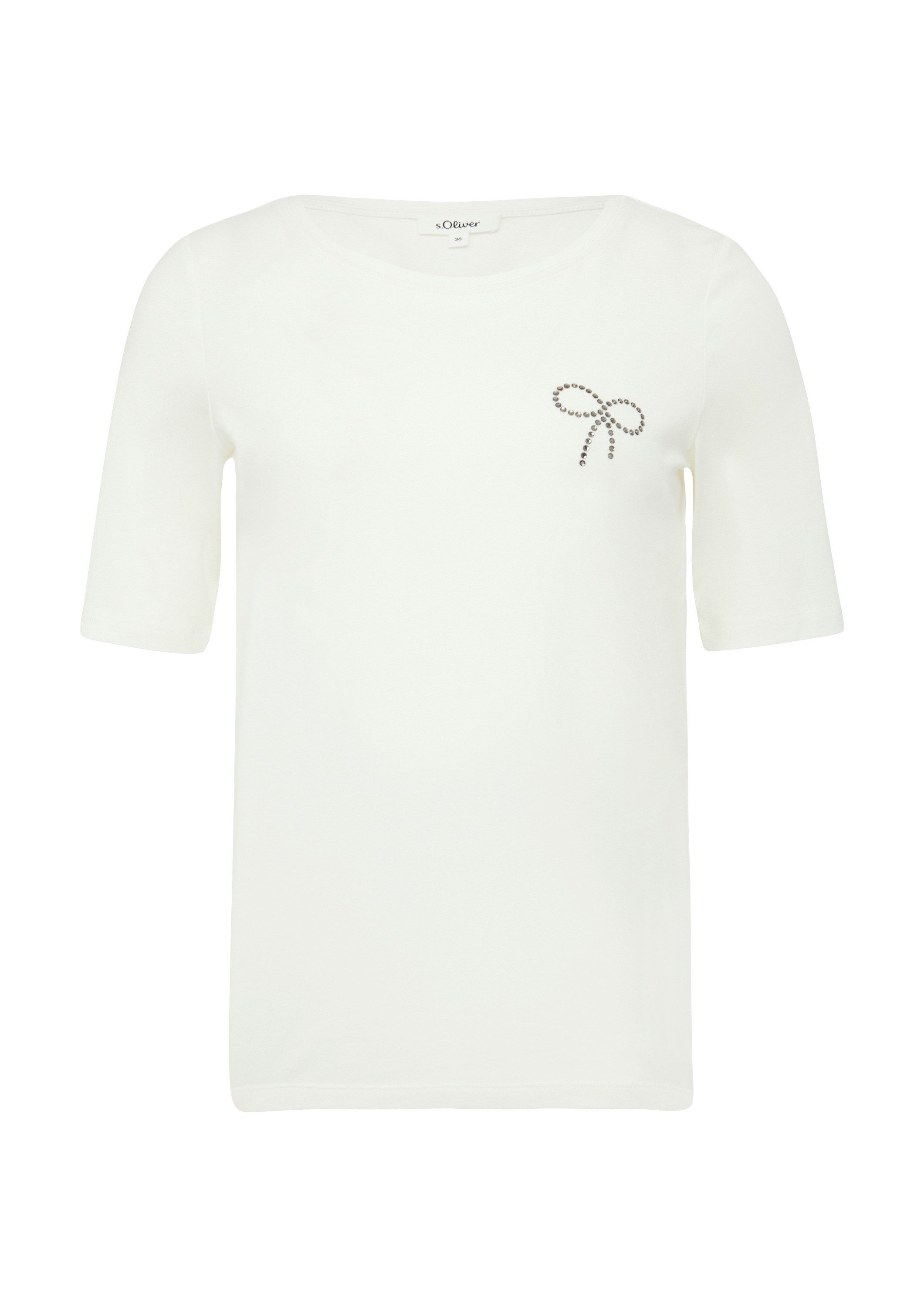 s.Oliver Kurzarmshirt T-Shirt Jersey-T-Shirt im Slim günstig online kaufen