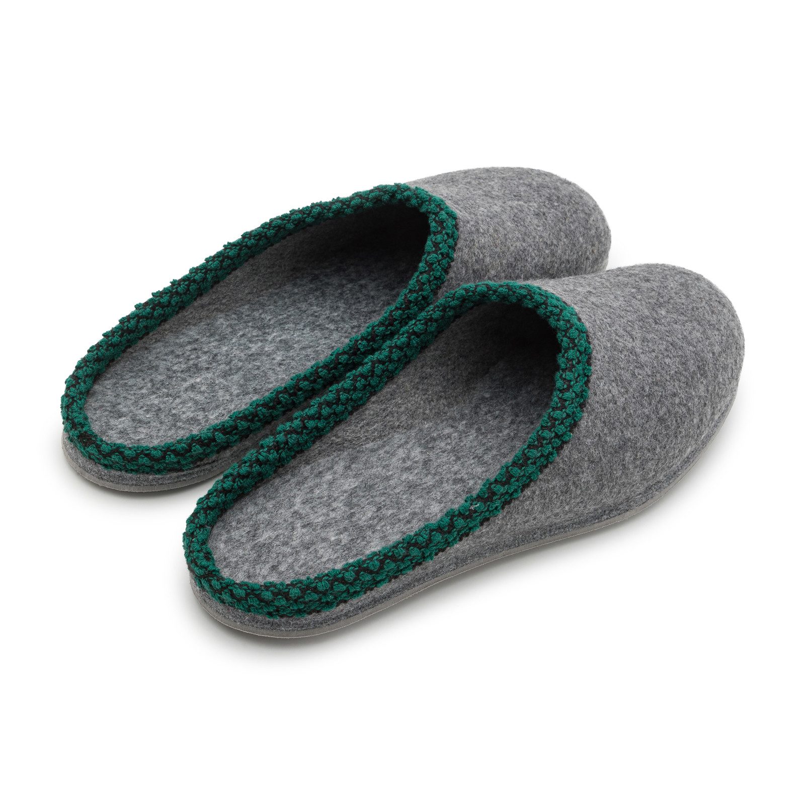 Pantoffelmann Filzpantoffel Gummisohle Herren Damen Filzlatschen Filz Hausschuh warm Pantoffel (1 Paar) Filzpantoffeln, Gästepantoffel besonders leicht