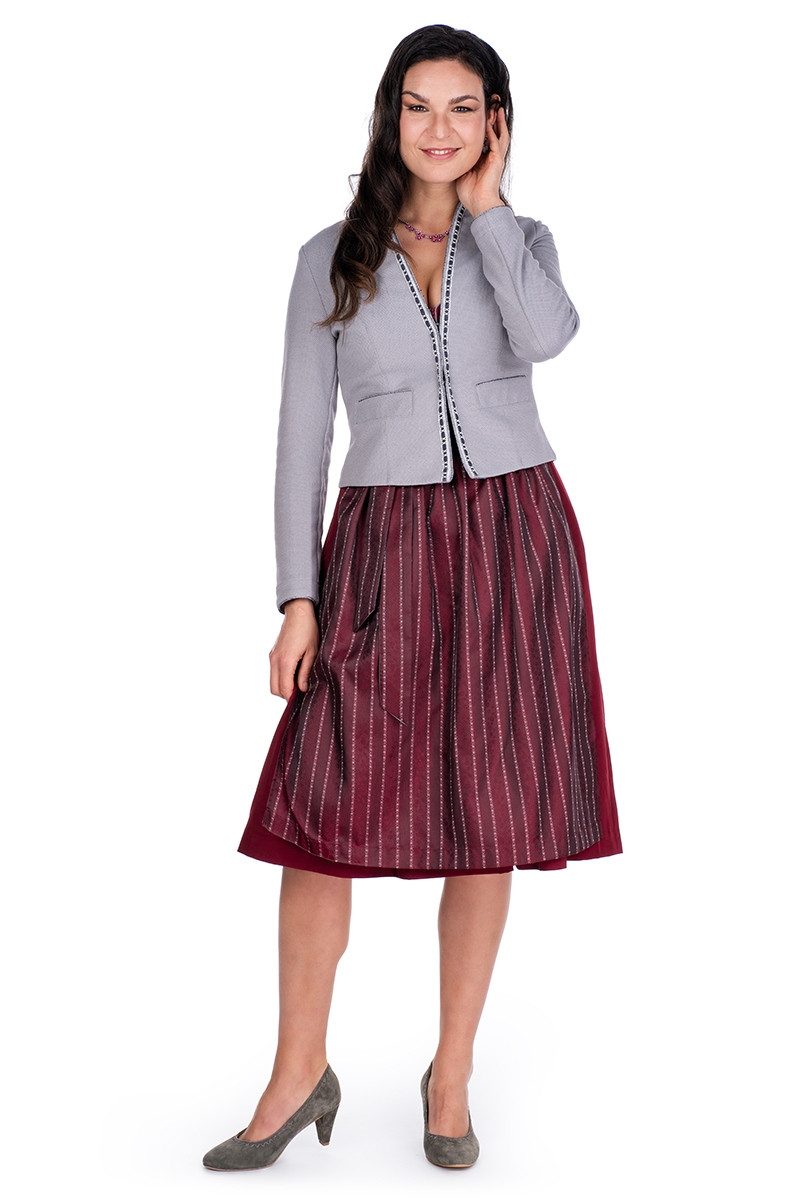 MarJo Trachtenjacke Trachtenblazer Damen - SARA - silbergrau