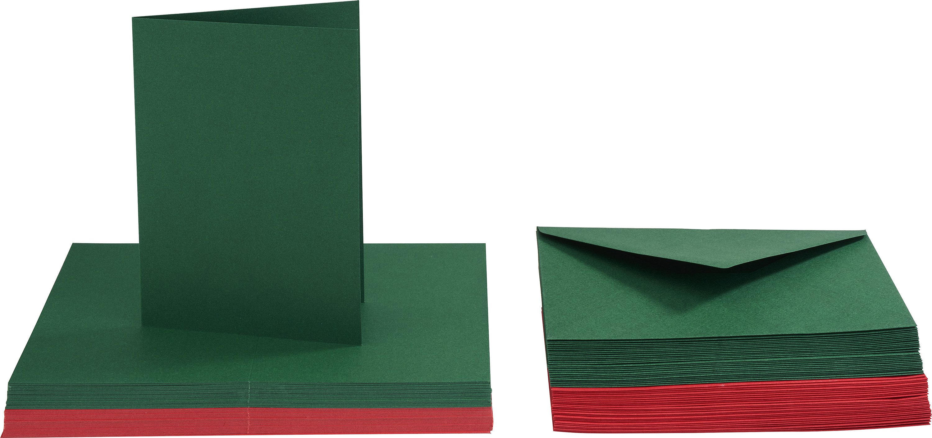 VBS XXL Blanko-Faltkarte Classic Xmas, DIN A6, 50 Stück