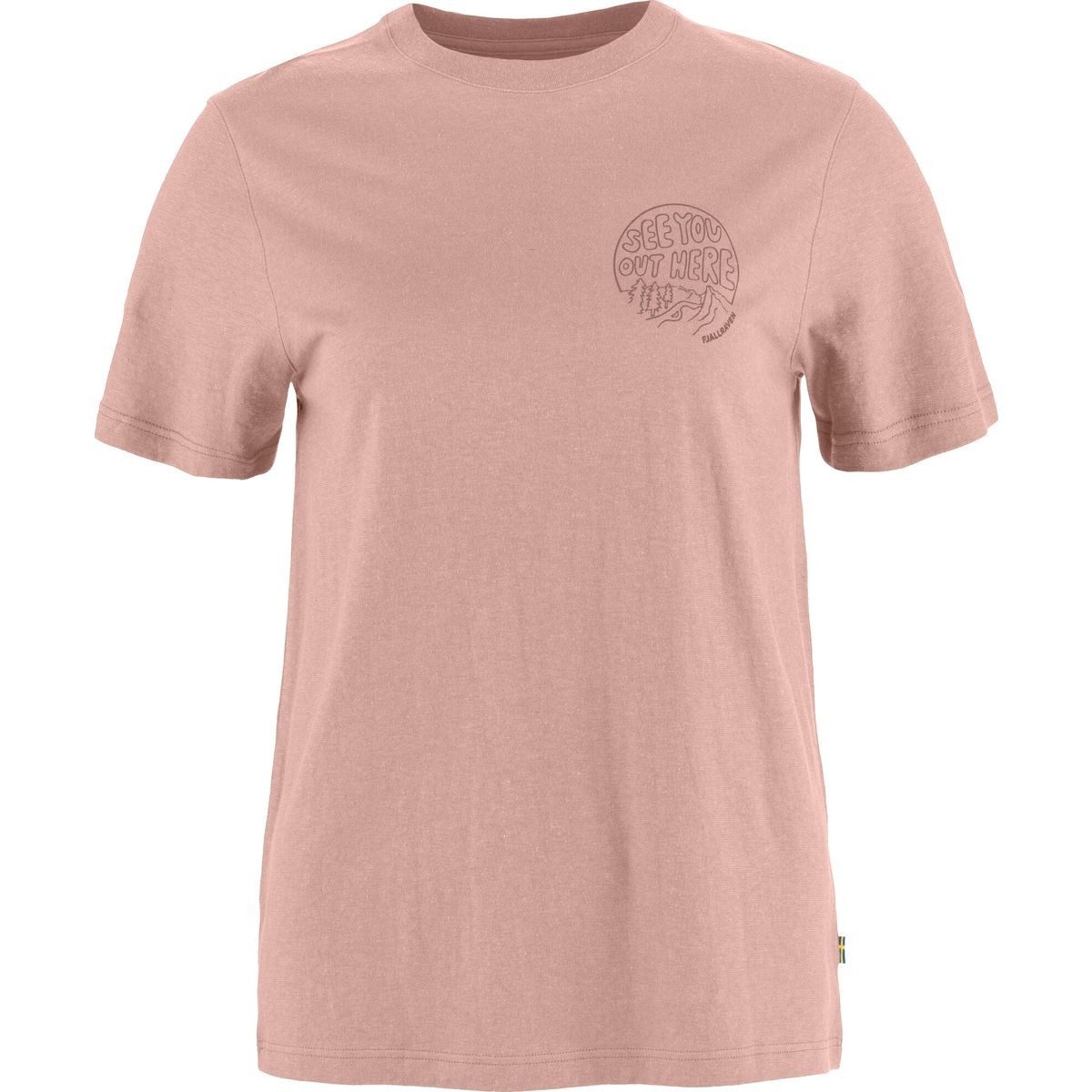 Fjällräven Kurzarmshirt Hemp Blend Out Here T-shirt W Leichtes und weiches Damen-T-Shirt aus Hanf und Baumwolle mit