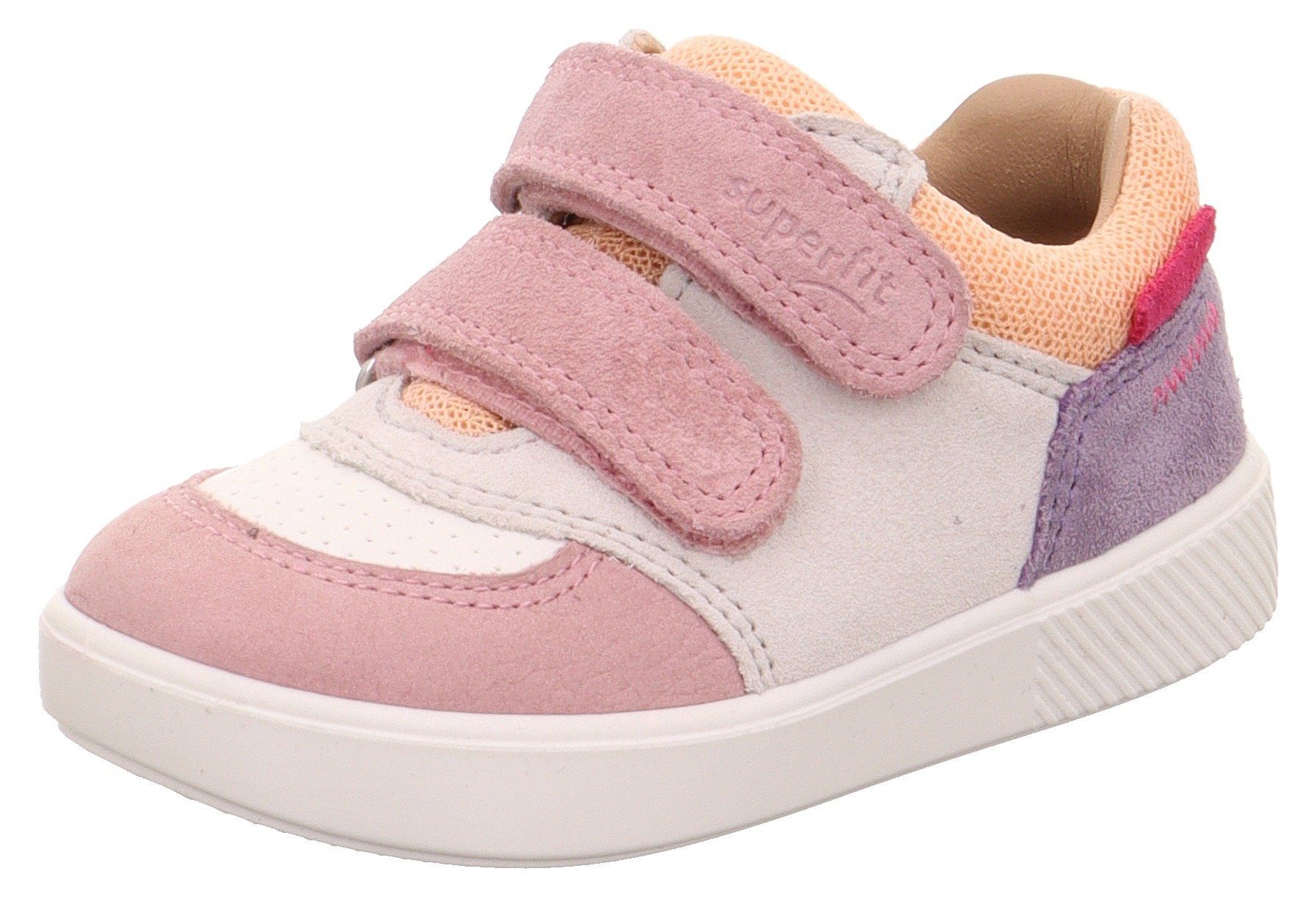 Superfit SUPIES WMS: mittel Sneaker in pastellfarben, Freizeitschuh, Halbschuh, Schnürschuh