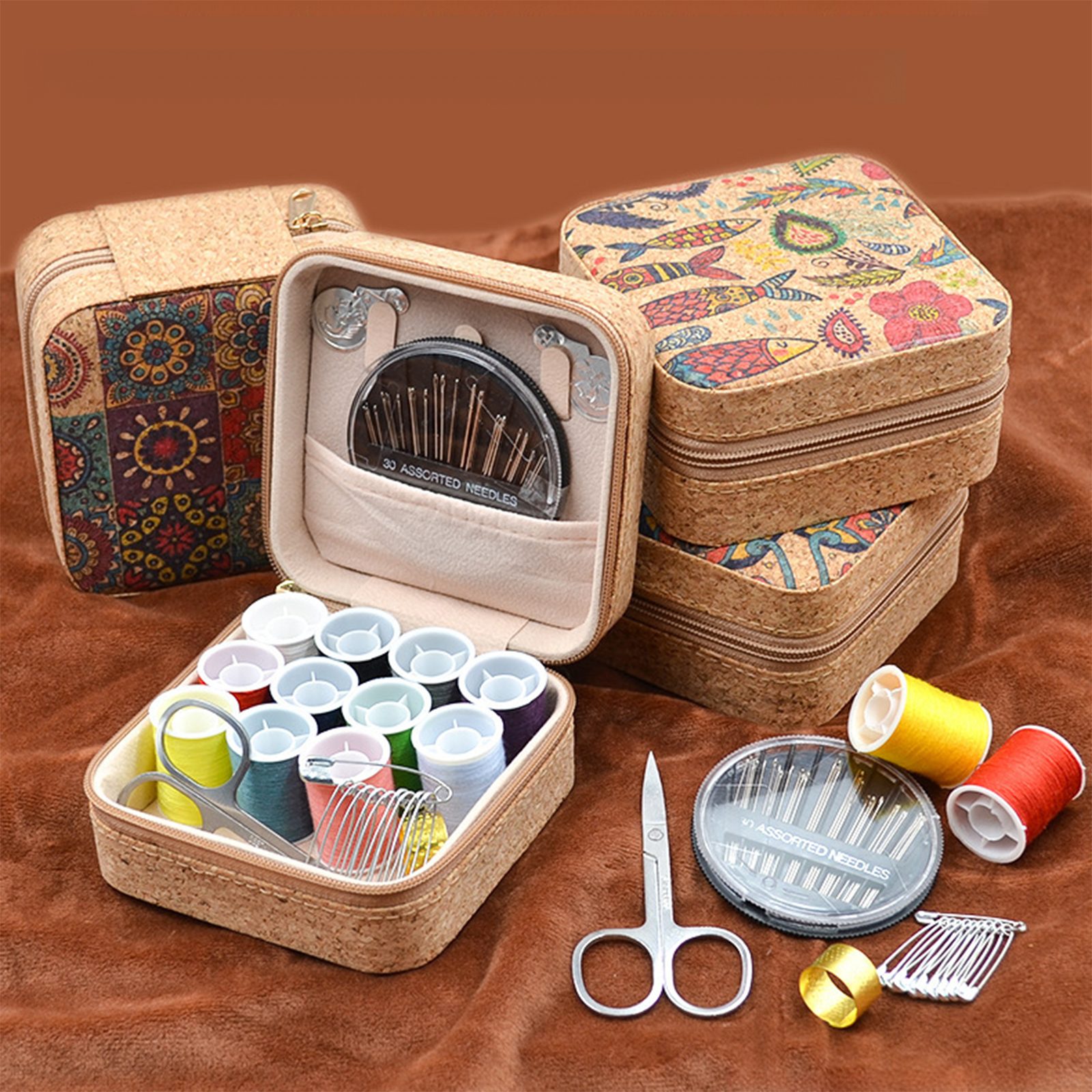 Jumpeak Nähkästchen Nähkästchen,nähkästchen gefüllt,Schmuckkasten, Nähnadel günstig online kaufen