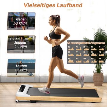 KOMFOTTEU Laufband, mit LED Display & Fernbedienung, 2,25PS & 1-10 km/h