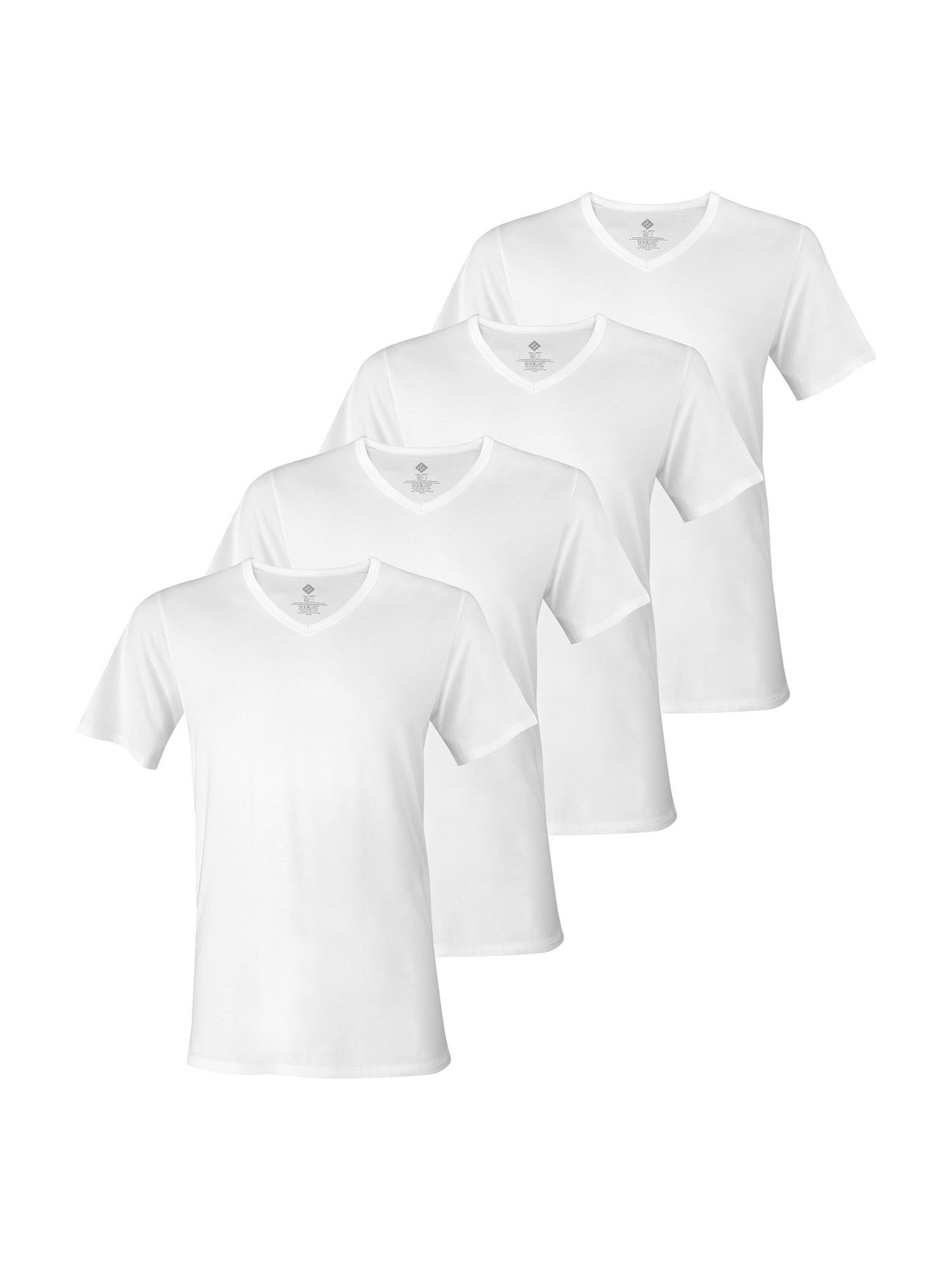 Nur Der T-Shirt Cotton Active (4-tlg) Tee Shirt, Kurzarmshirt, Basic Shirt
