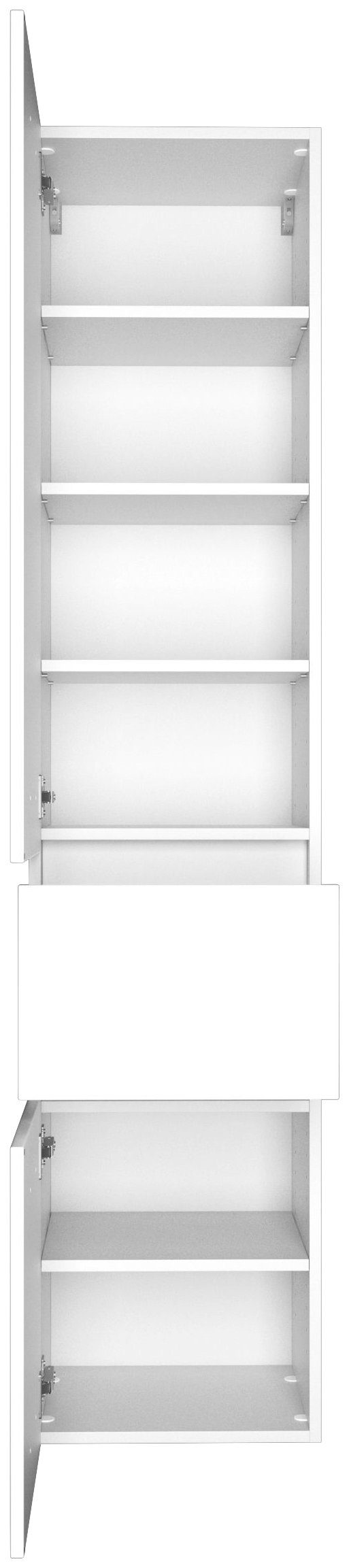 welltime Seitenschrank Baabe 40 cm breit, Softclose-Funktion, viel Stauraum
