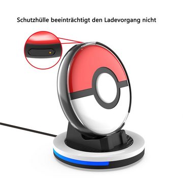 Tadow Ladestation für Pokémon GO Plus,Spiele-Ladegerät,Ladedock Ladeschale (mit RGB-Licht und USB-Typ-C-Ladekabel)