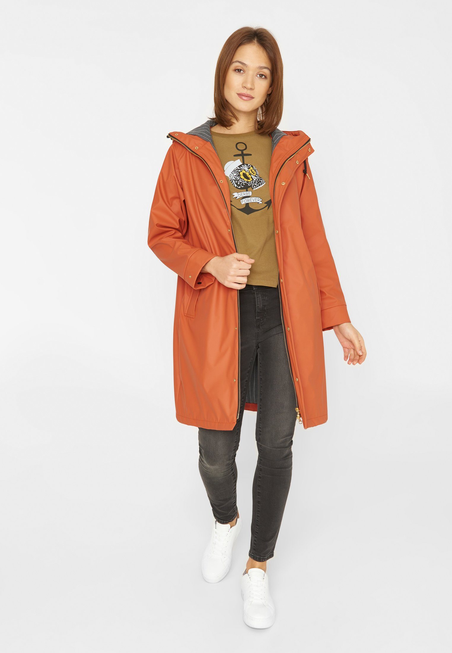 Derbe Regenjacke Wittby wasserabweisend, PVC frei, Innentasche