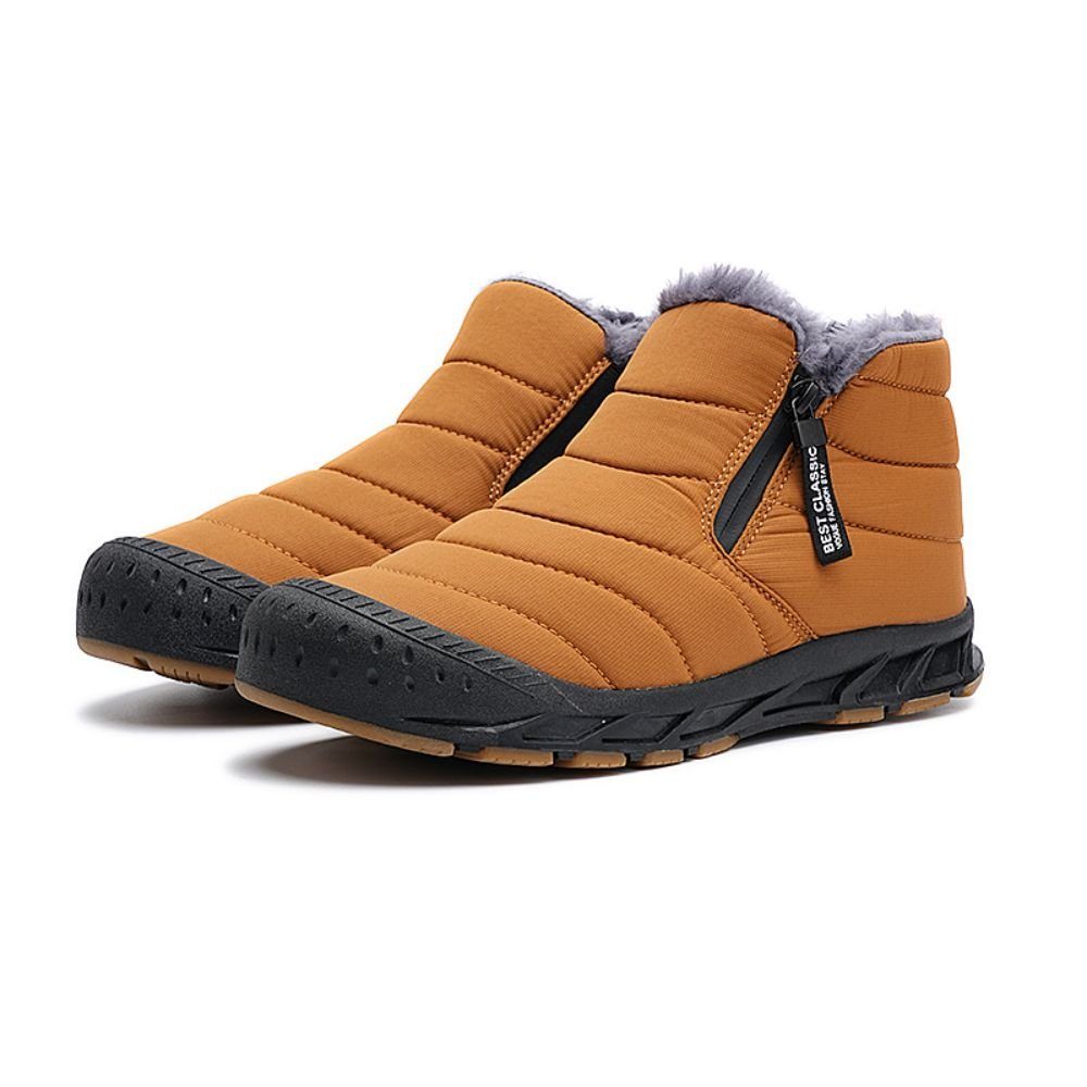 HUSK'SWARE Winterstiefel Wärmeschuh (Wetterfest gegen Regen und Schnee., 1-tlg., Verschleißfest, Warm, komfortabel) Outdoor-Baumwollschuhe, hohe Schneestiefel