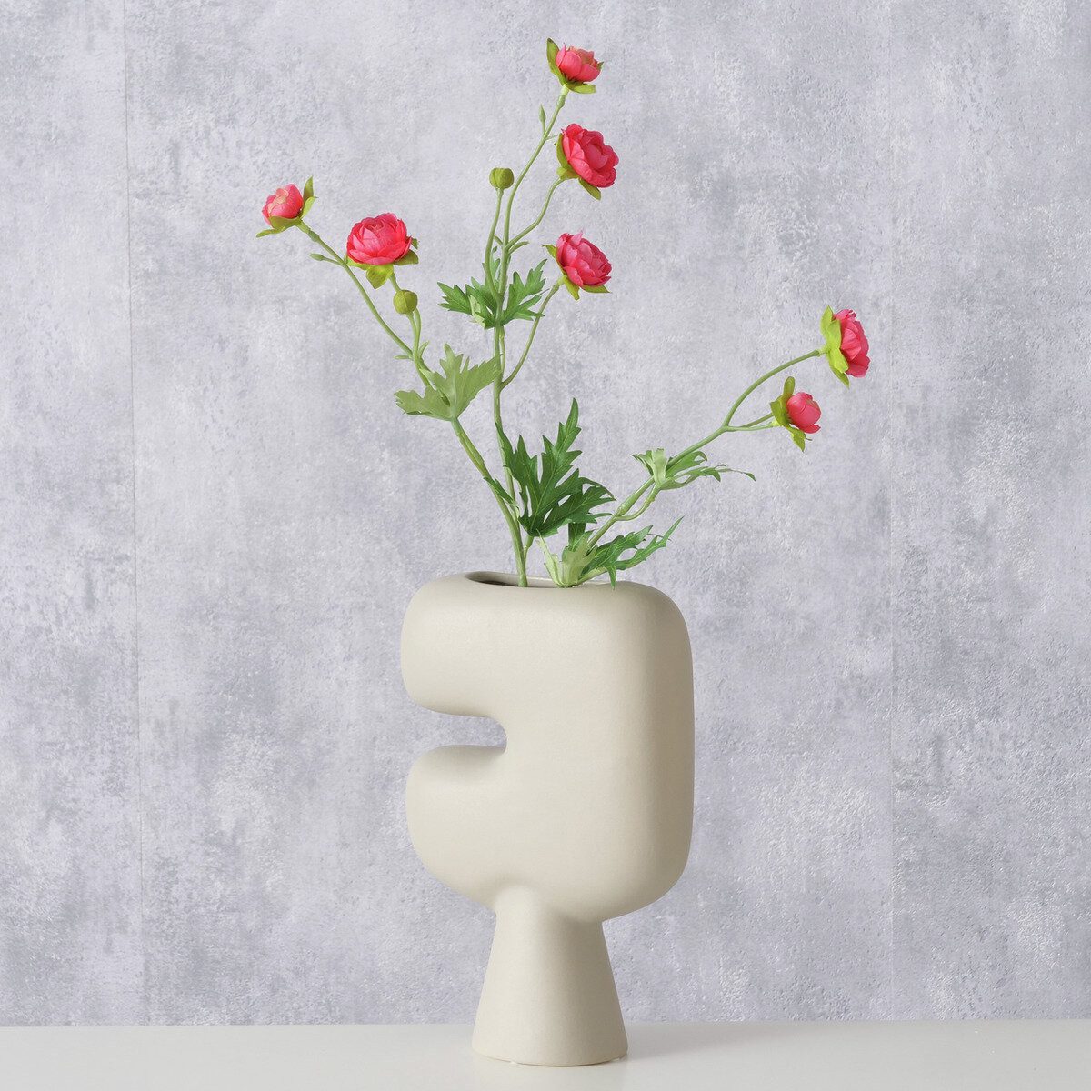 BOLTZE GRUPPE GmbH Dekovase Vase aus Ton matt PASU, 23 cm (einzeln)