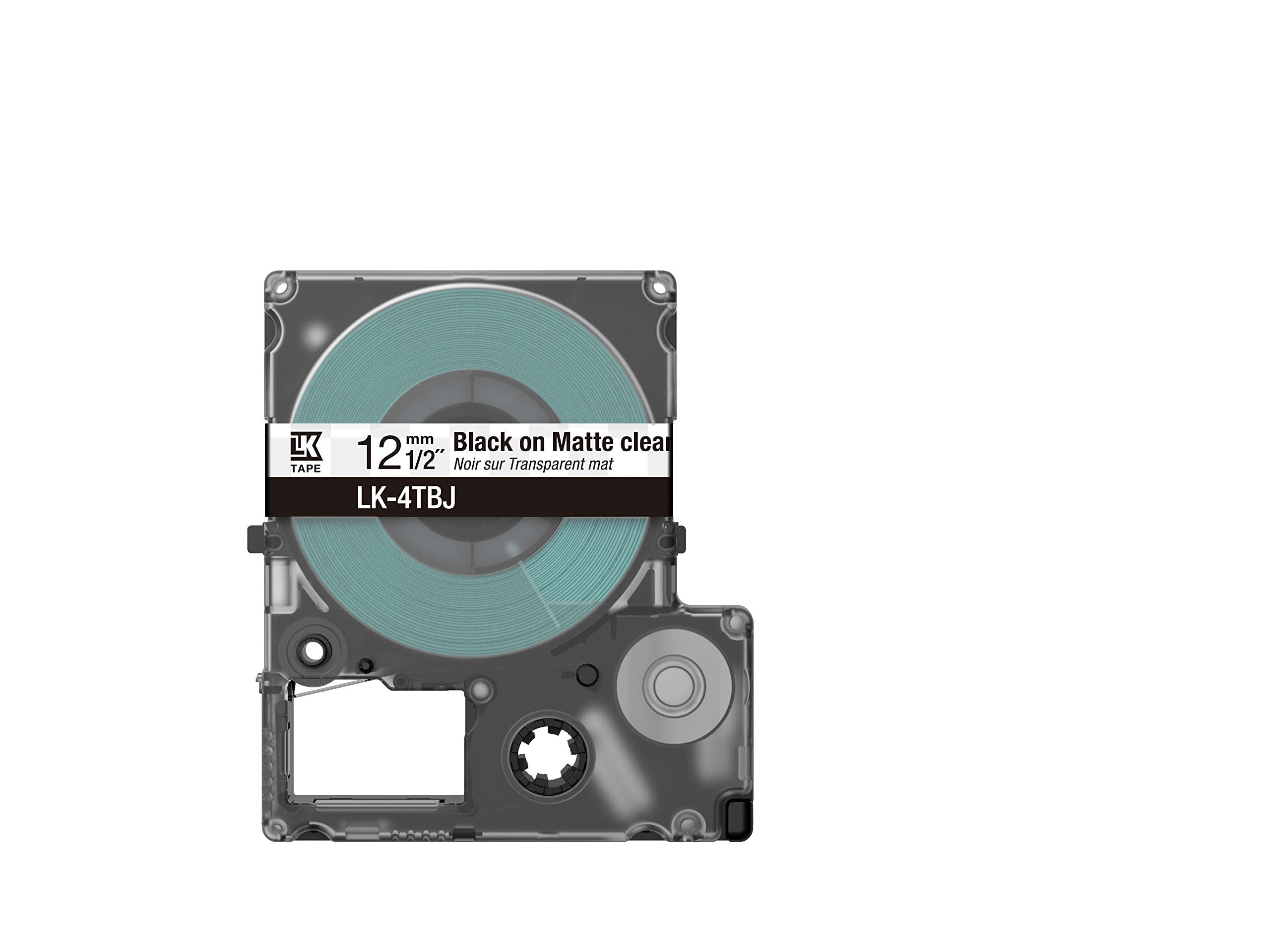Epson Taschenrechner LK-4TBJ C53S672065, Schwarz/Transparent Schriftband für Epson Drucker