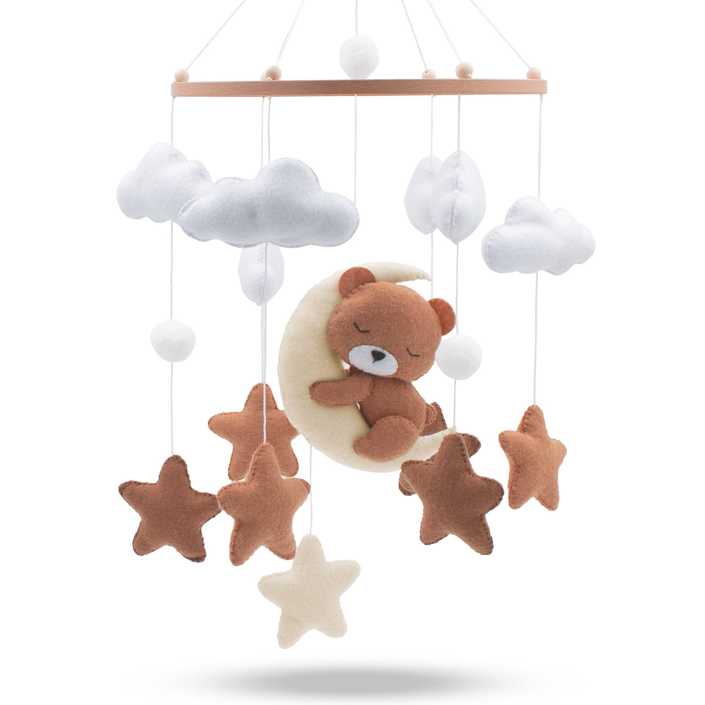 Babykajo Mobile, (1-tlg., Baby Mobile), Baby mobiles mit süßen Tierchen Designs