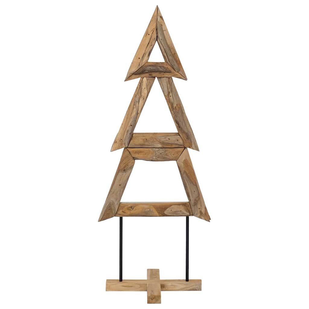 Künstlicher Weihnachtsbaum Weihnachtsbaum mit Ständer Braun 149,5 cm Massivholz