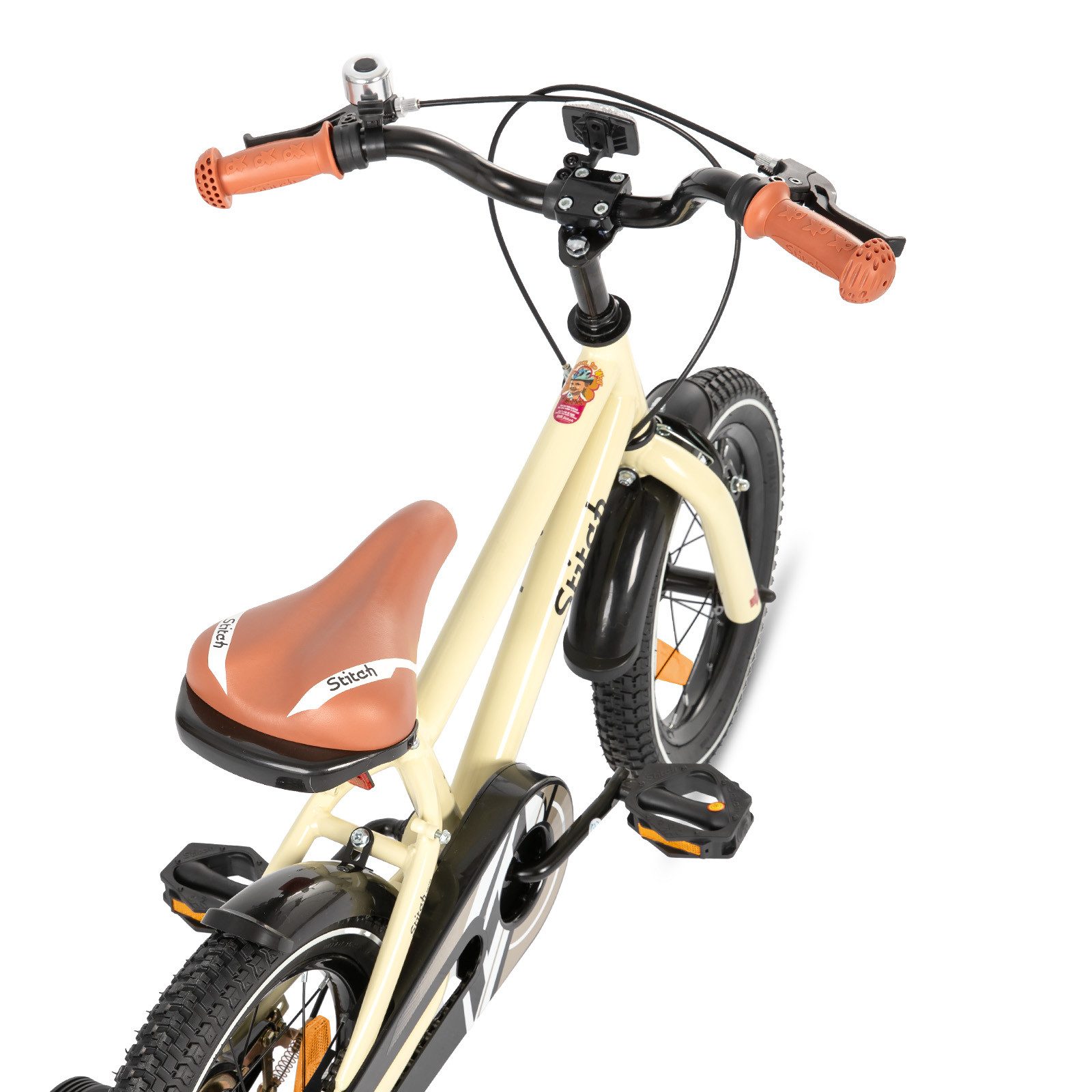 JOYSTAR Kinderfahrrad Totem 12/14/16/18/20 Zoll Kinderfahrrad für 2-11 jährige Jungen, mit Stützräder, Kotflügel, Front and rear dual brakes, Reflektorplatte