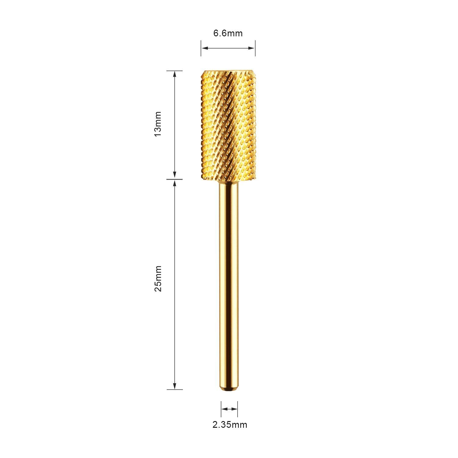 JSDA Aufsätze Nagelfräser Hartmetall 1x Maniküre-Pediküre-Set, Bit 4x mit