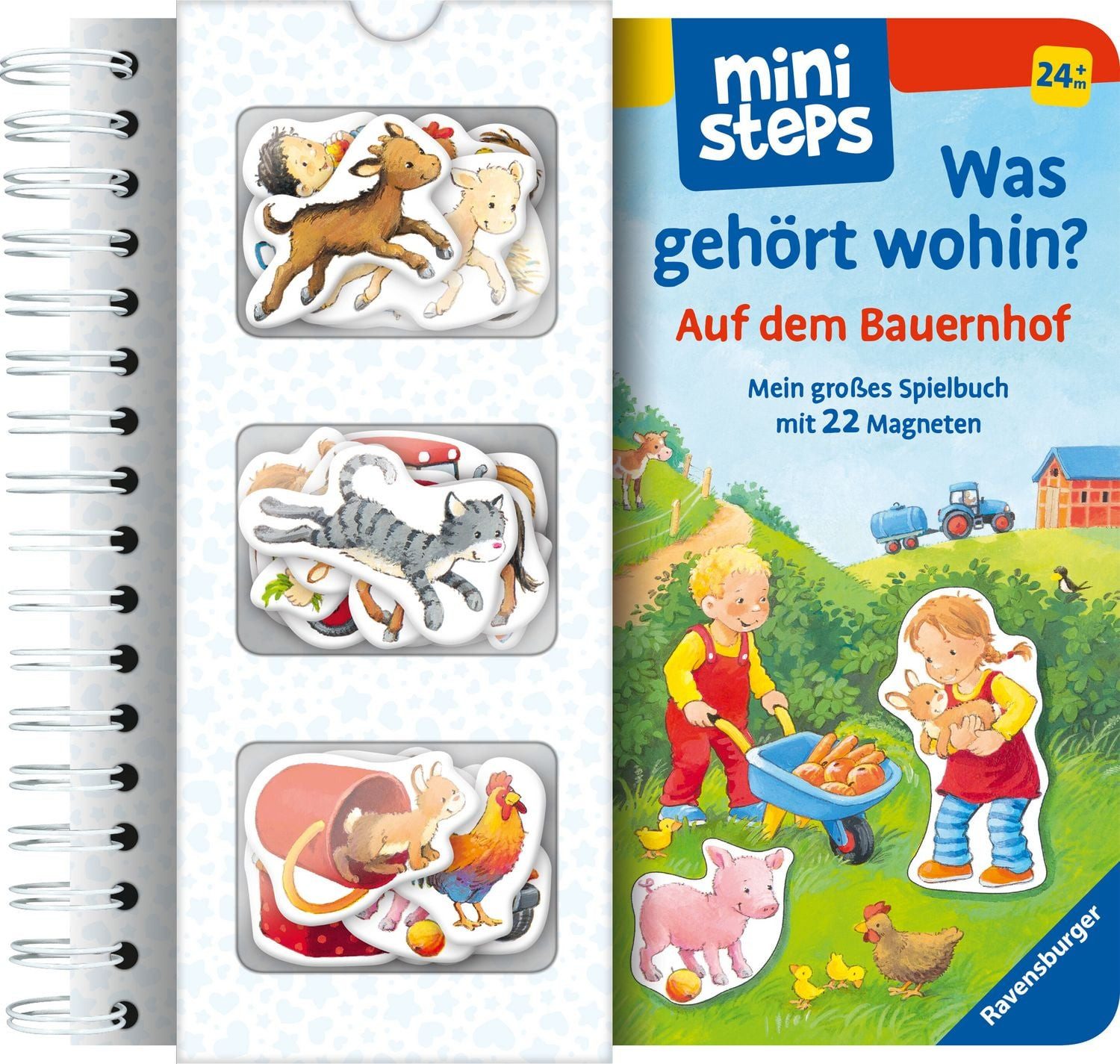 Ministeps: Was gehört wohin? Auf dem Bauernhof / Katja Senner, Mein großes Spielbuch mit 22 Magneten. Ab 24 Monaten