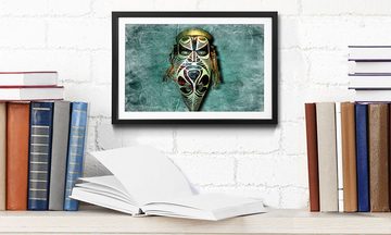 WandbilderXXL Bild mit Rahmen Afrikan Style, Afrikanische Maske, Wandbild, in 4 Größen erhältlich