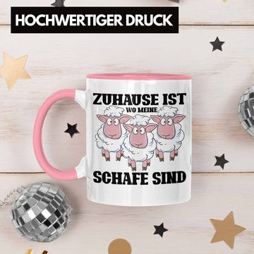 Trendation Tasse Lustige Tasse Schaf Liebhaber Hirte Geschenk zum Geburtstag