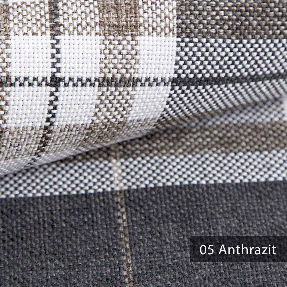 novely® Stoff Abverkauf LONDON Polsterstoff im British Style - Karierter Möbelstoff, Robust, Abriebfest, Pflegeleicht, Meterware, 1lfm