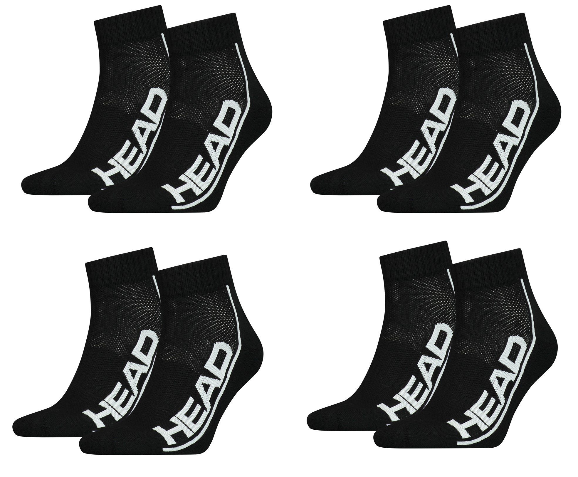 Head Kurzsocken Head Damen Herren Sportsocken Quartersocken im 8er Pack (8-Paar)