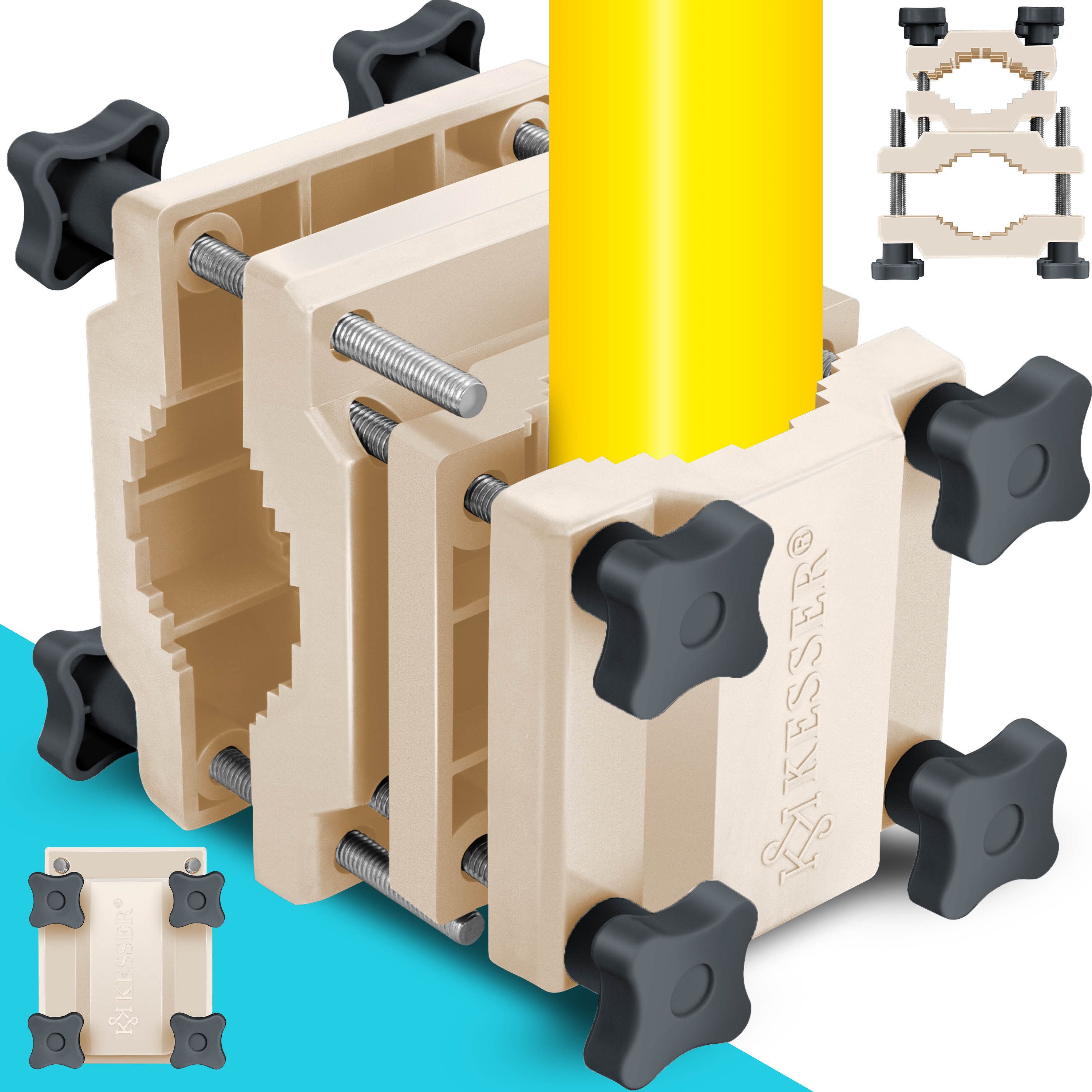 KESSER Schirmhalter, Premium Sonnenschirmhalter Universal Balkongeländer Schirm