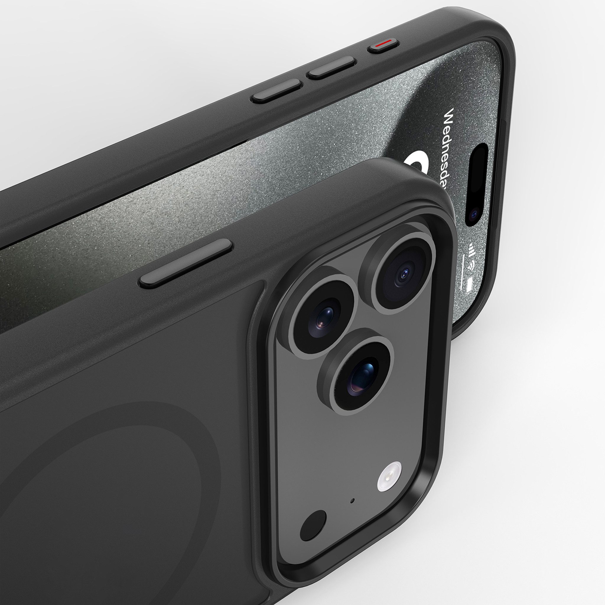 Futurea Handyhülle Smartphone iPhone Hülle Schwarz MagSafe Case Frosted-Black Case, für Apple iPhone 17, 17 Air, 17 Pro, 17 Pro Max, 18 Pro, 18 Pro Max – Bild 3 von 5
