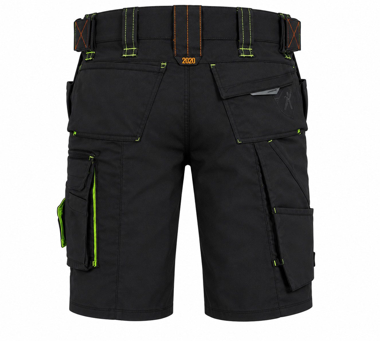 Engelbert Strauss Arbeitsshorts e.s.motion 2020 Arbeitsshorts Schwarz – Robuste Workwear Shorts ausgeklügelte Taschenkonzept