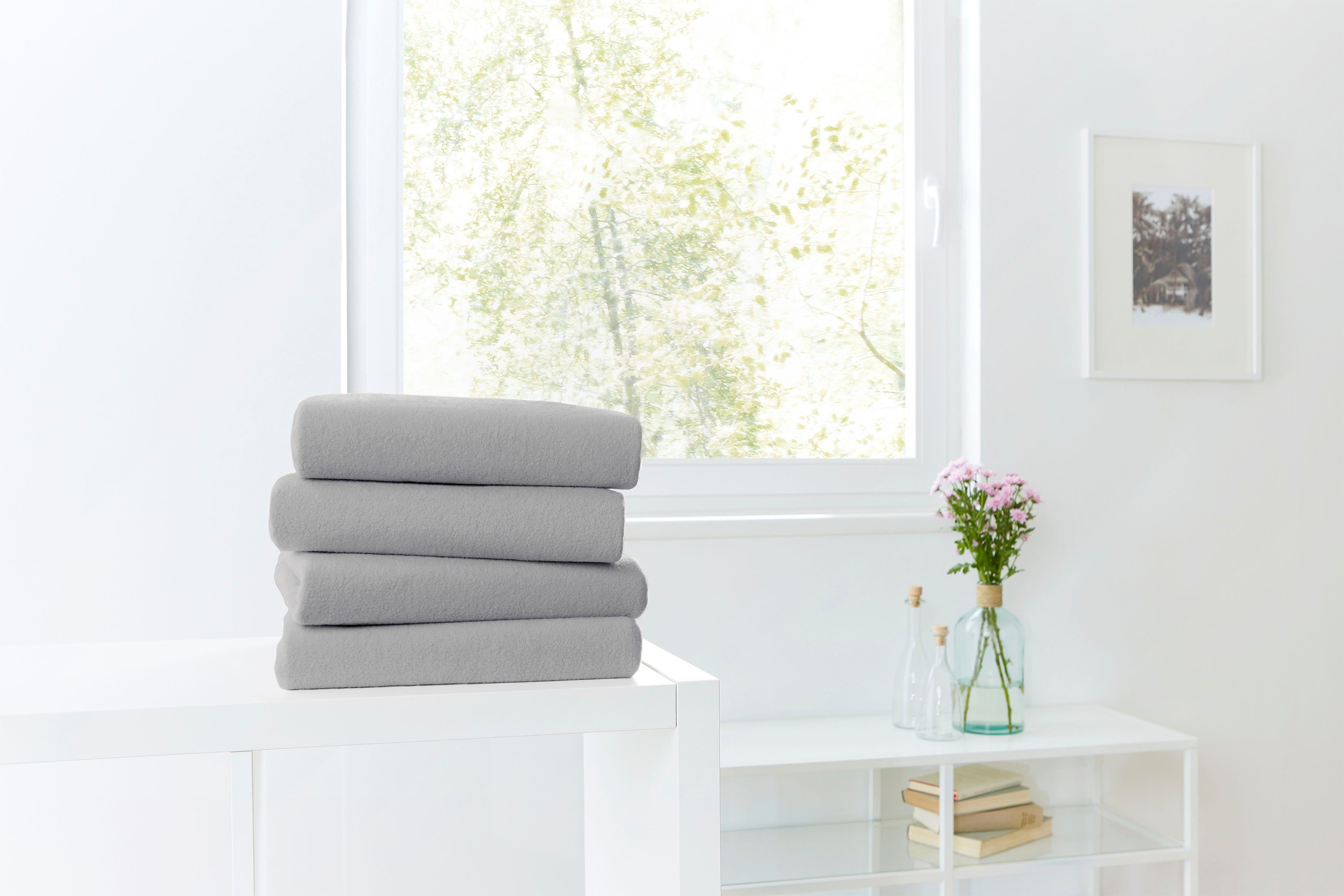 Primera Spannbettlaken Teddy Flausch, Biber, Gummizug: rundum, (1 Stück), 8 günstig online kaufen